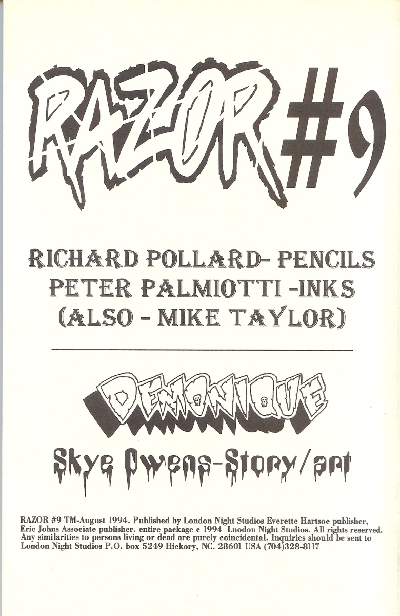 Read online Razor comic -  Issue #9 - 2