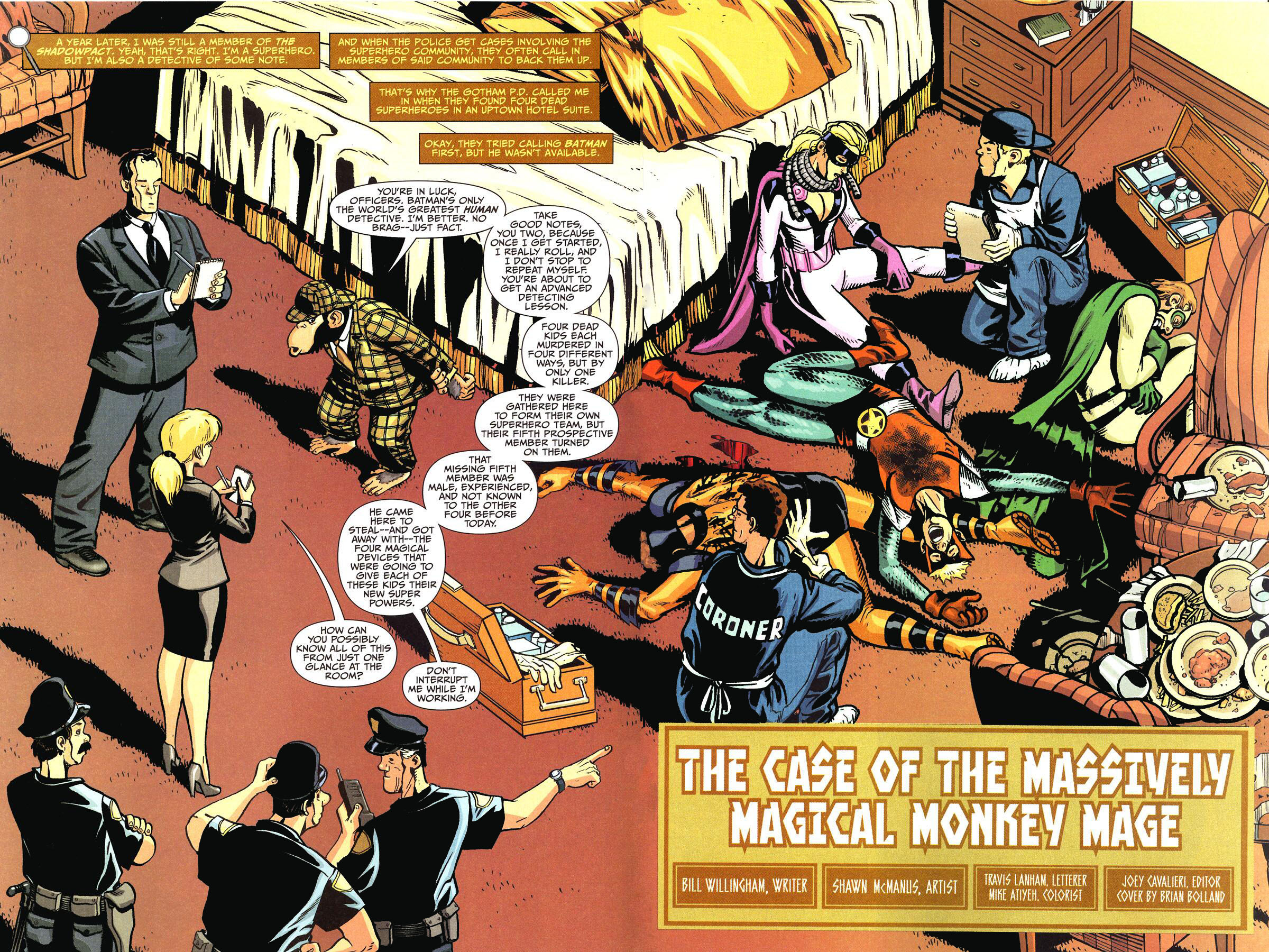 Read online The Helmet of Fate: Detective Chimp comic -  Issue # Full - 3