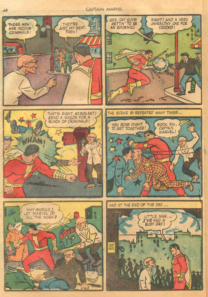 Read online Captain Marvel Adventures comic -  Issue #28 - 38