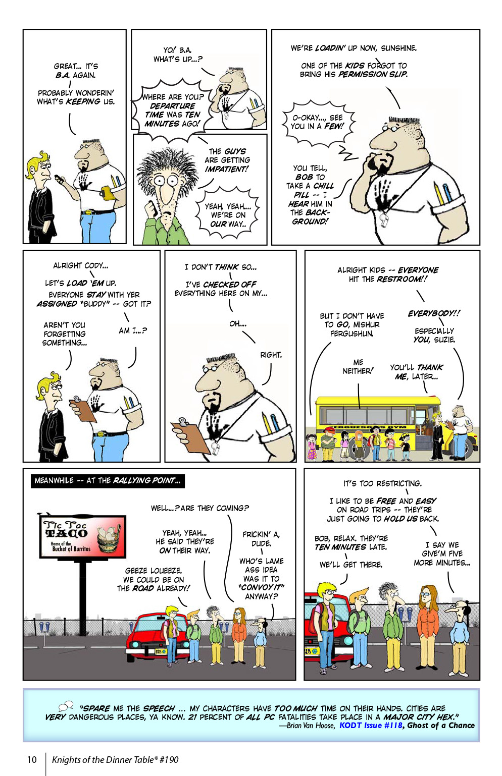 Read online Knights of the Dinner Table comic -  Issue #190 - 12