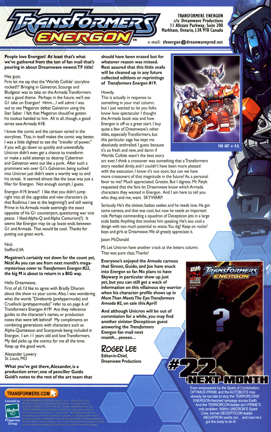 Read online Transformers Energon comic -  Issue #21 - 23