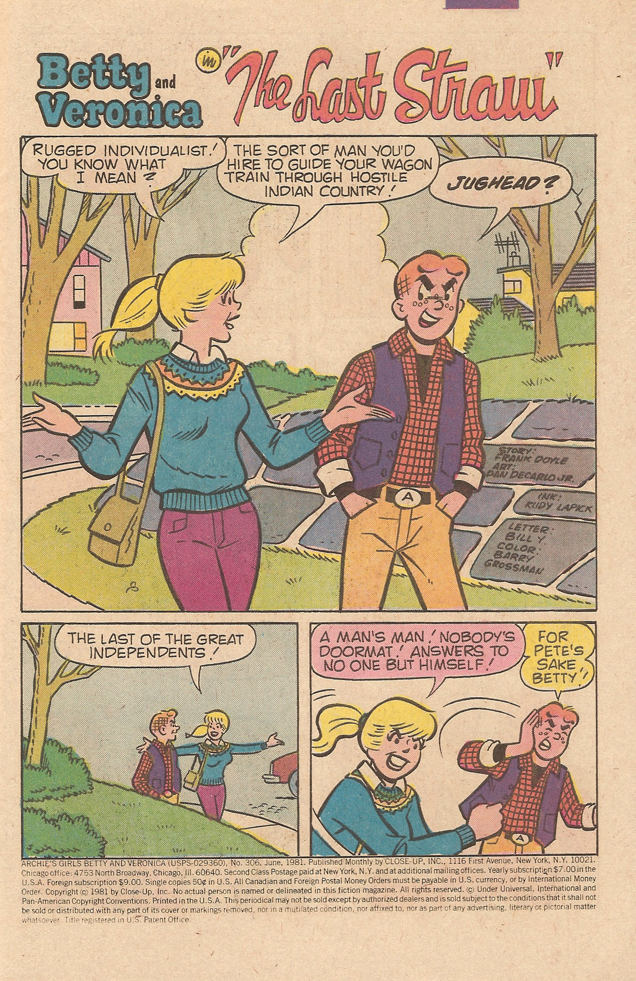 Read online Archie's Girls Betty and Veronica comic -  Issue #306 - 3