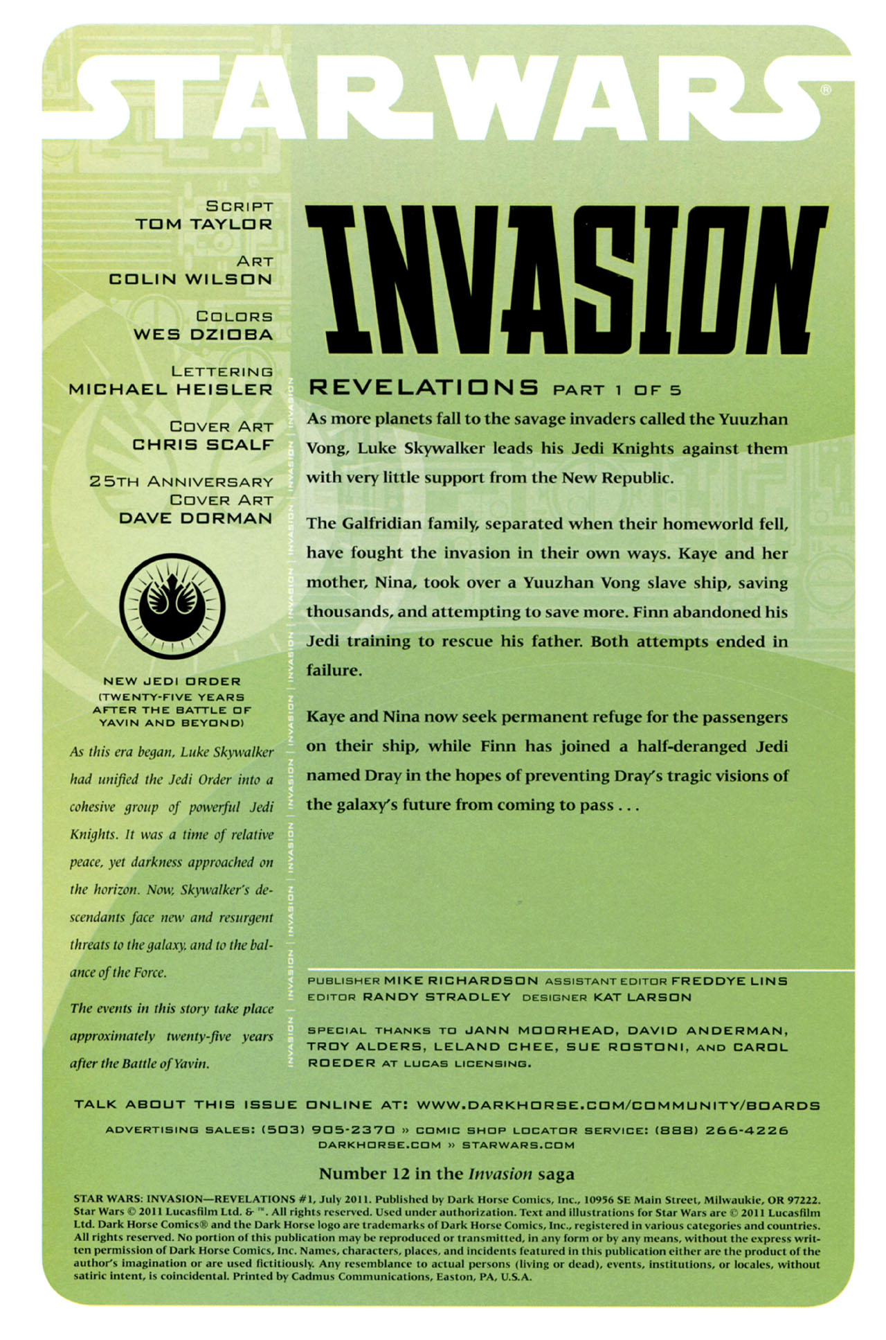 Read online Star Wars: Invasion - Revelations comic -  Issue #1 - 2