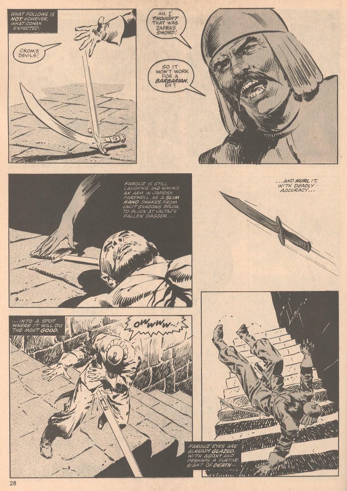 Read online The Savage Sword Of Conan comic -  Issue #58 - 29