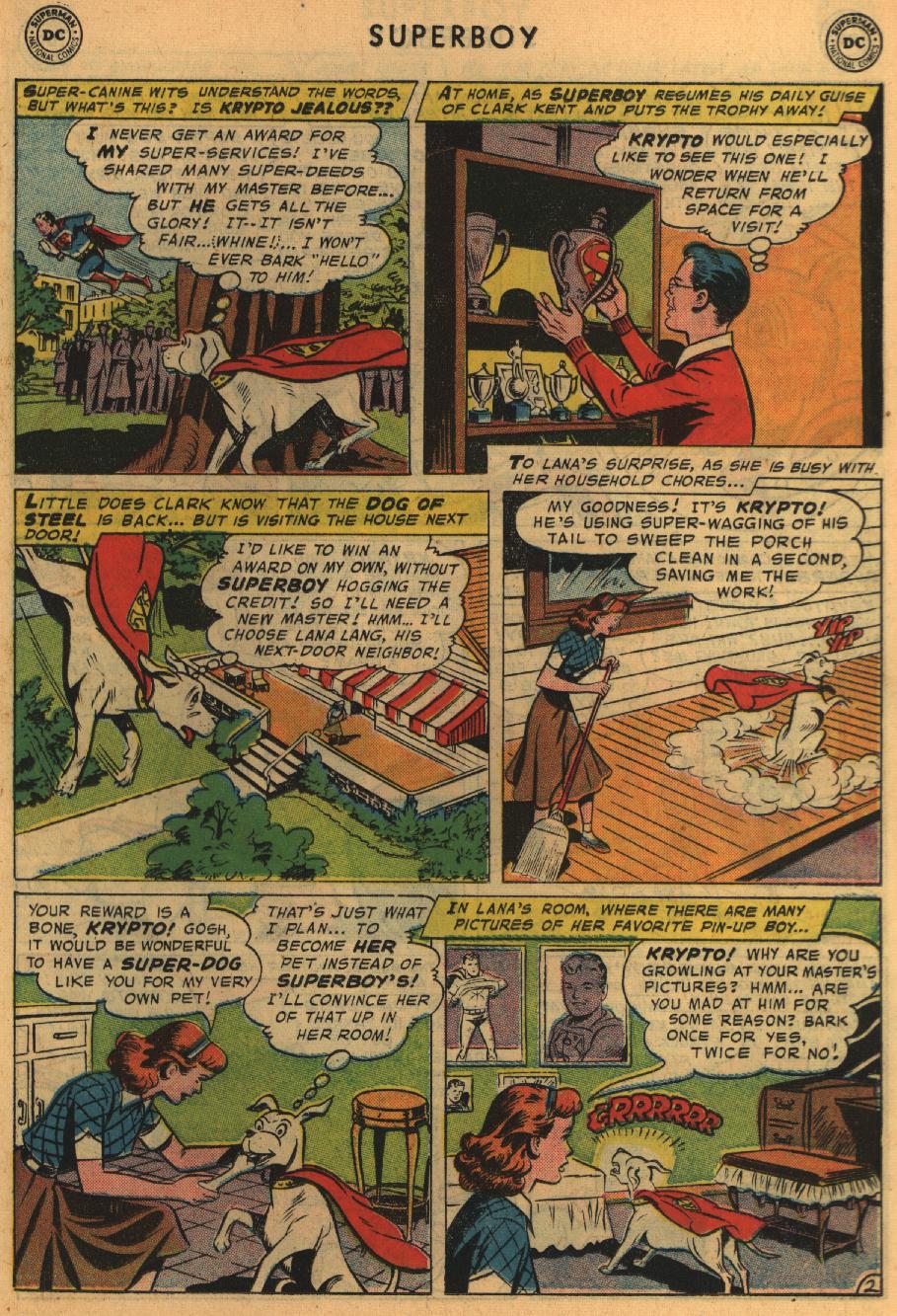 Read online Superboy (1949) comic -  Issue #64 - 22