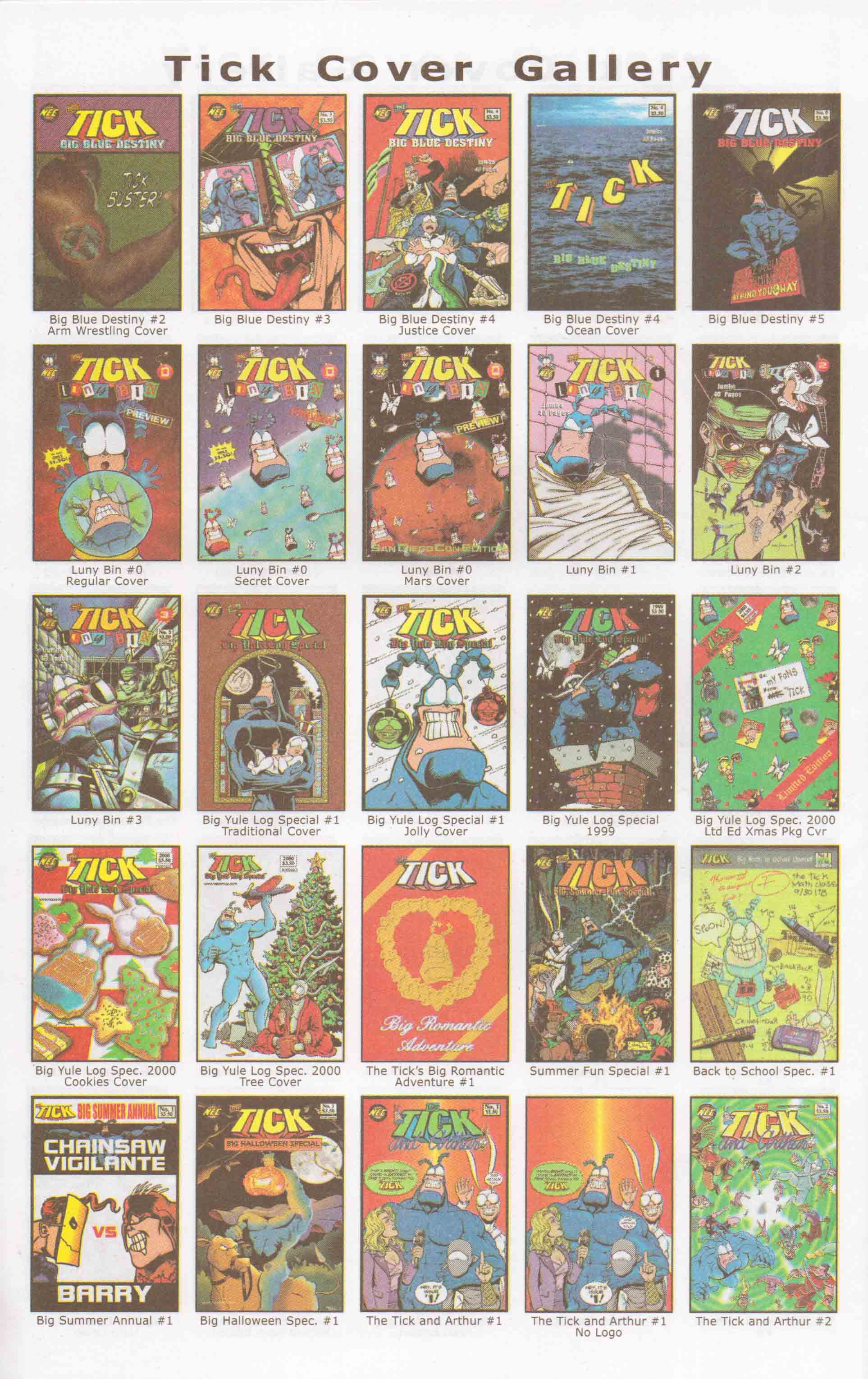 Read online The Tick: Big Red-N-Green Christmas Spectacle comic -  Issue # Full - 32