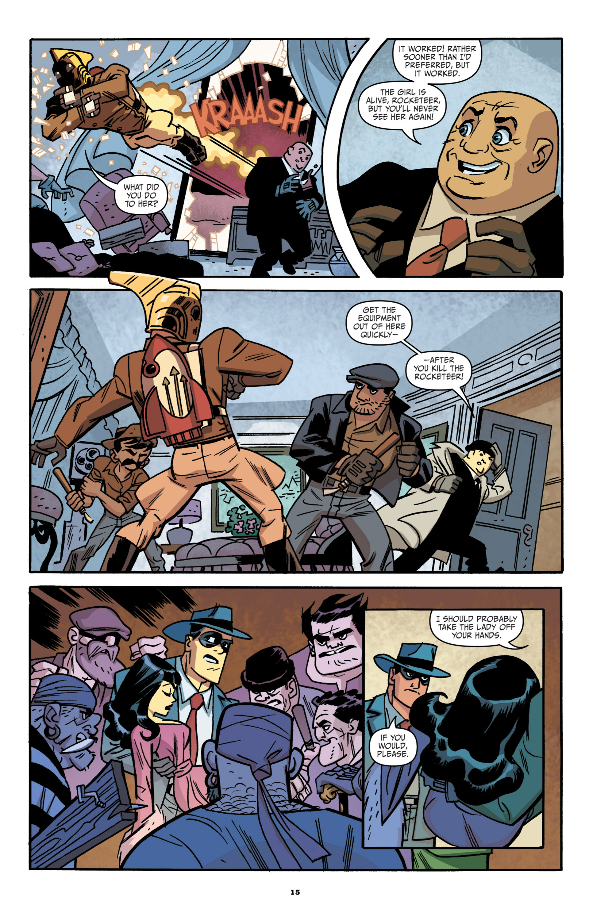 Read online The Rocketeer/The Spirit: Pulp Friction comic -  Issue #3 - 17