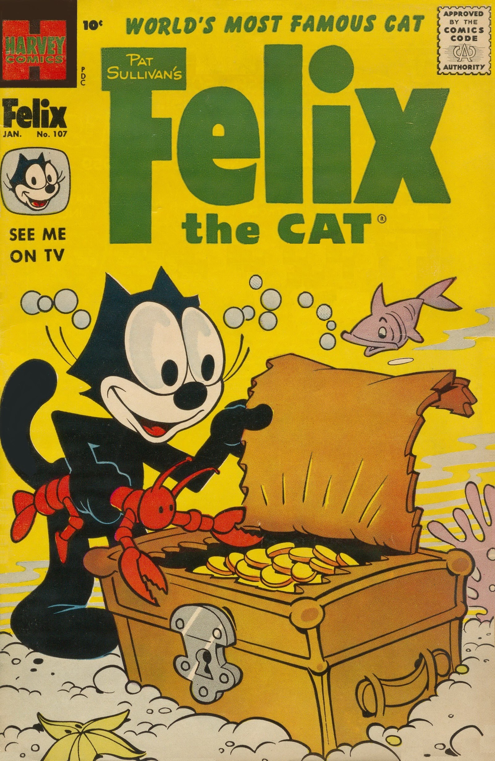 Read online Felix the Cat (1955) comic -  Issue #107 - 1