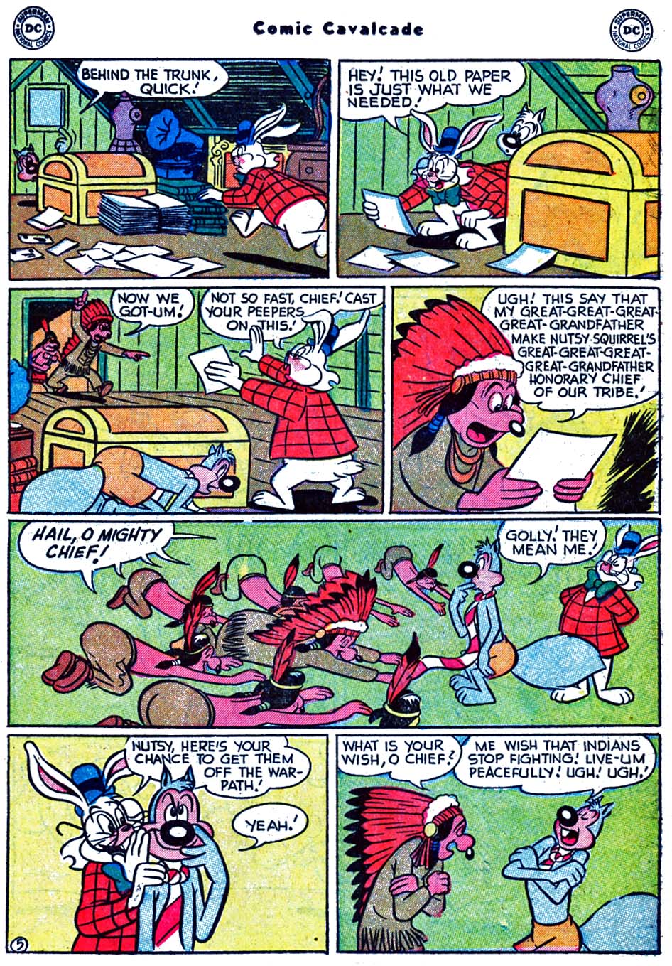 Read online Comic Cavalcade comic -  Issue #55 - 19