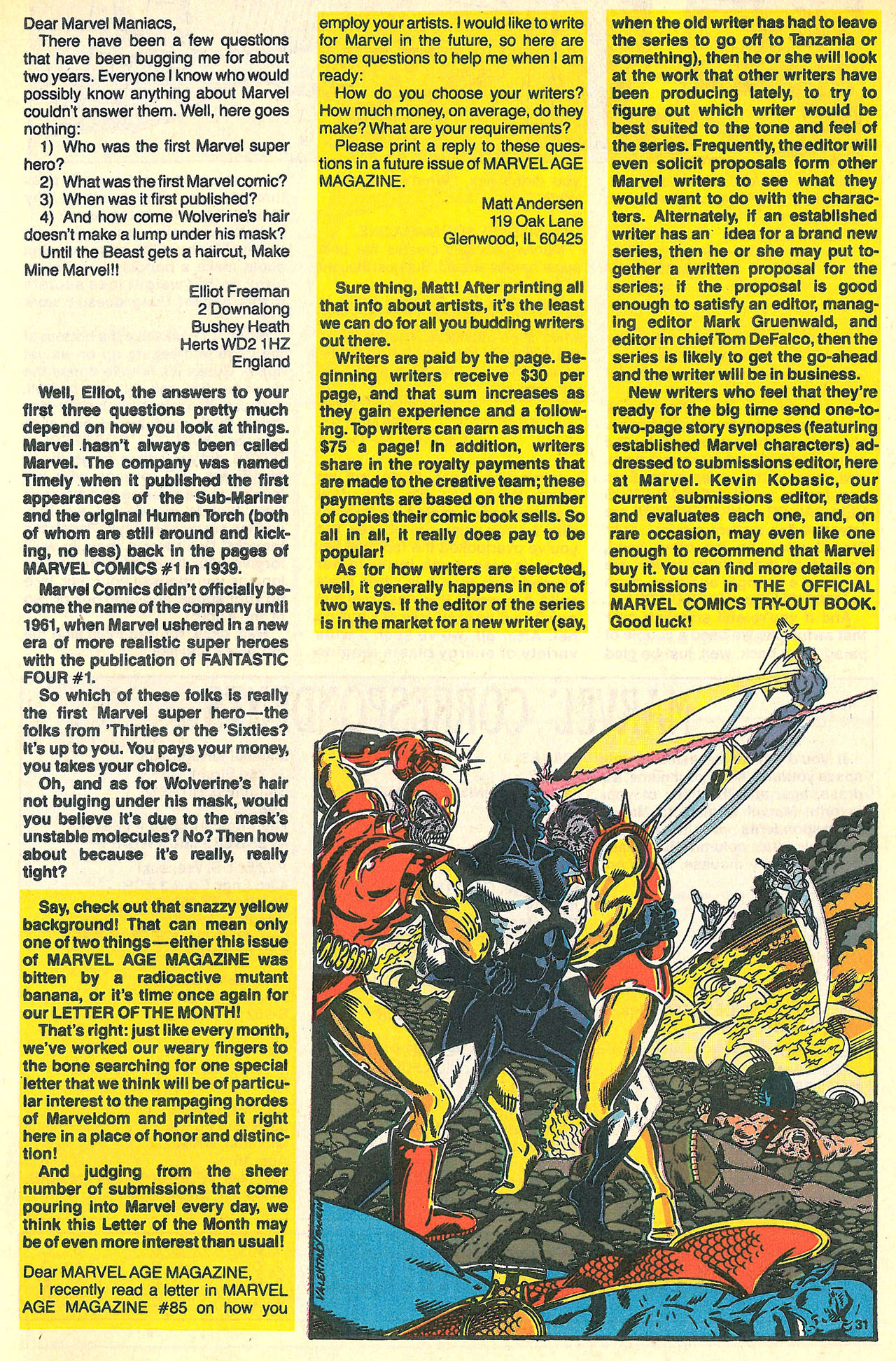 Read online Marvel Age comic -  Issue #90 - 31