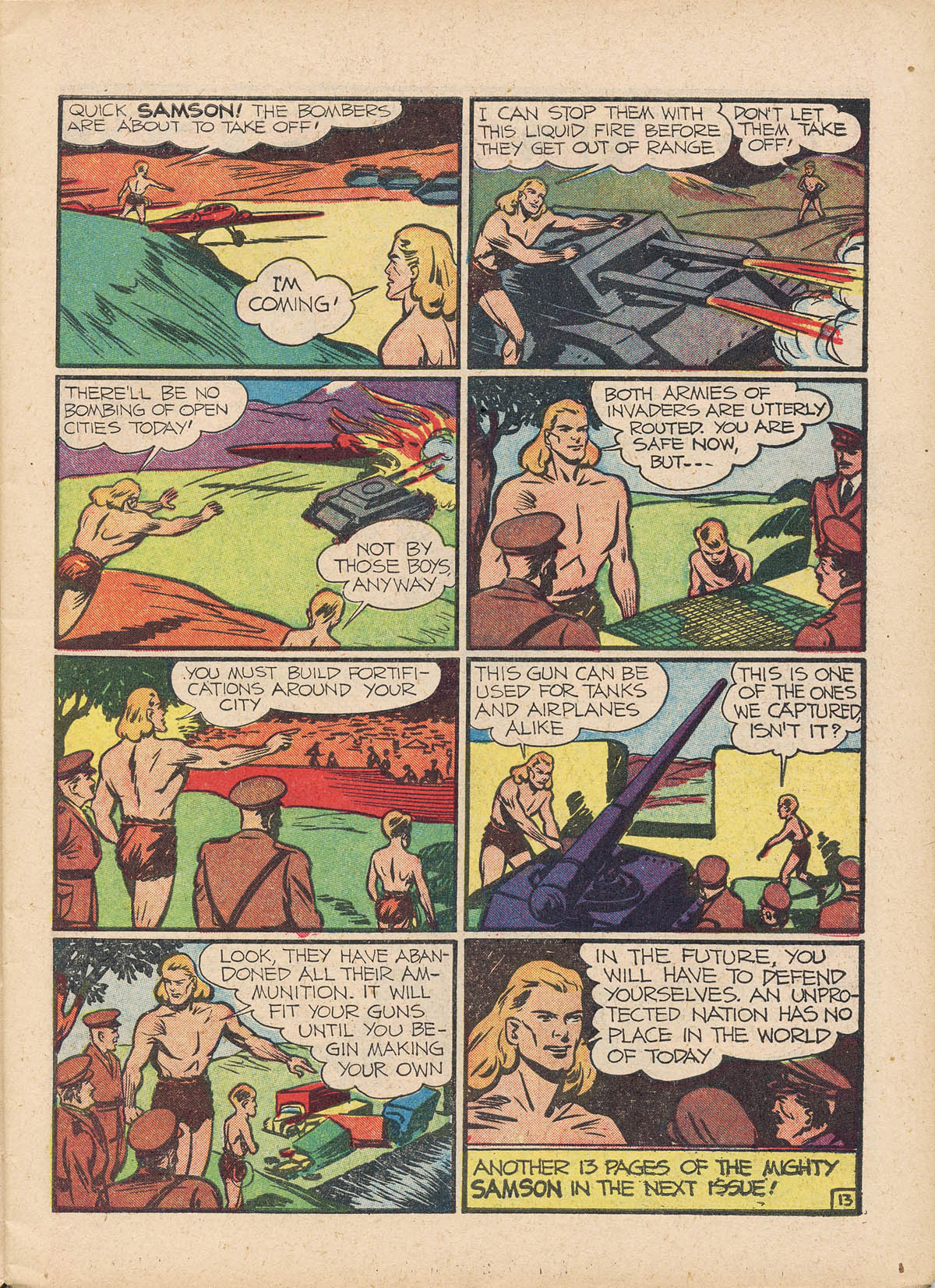 Read online Samson (1940) comic -  Issue #3 - 15