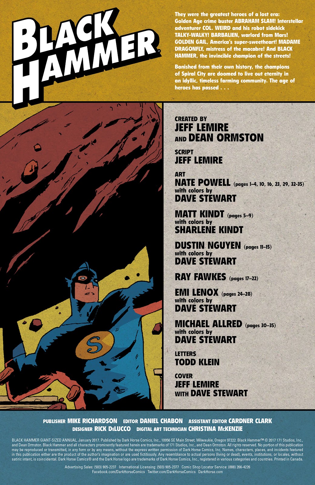 Black Hammer issue Giant-Sized Annual - Page 2