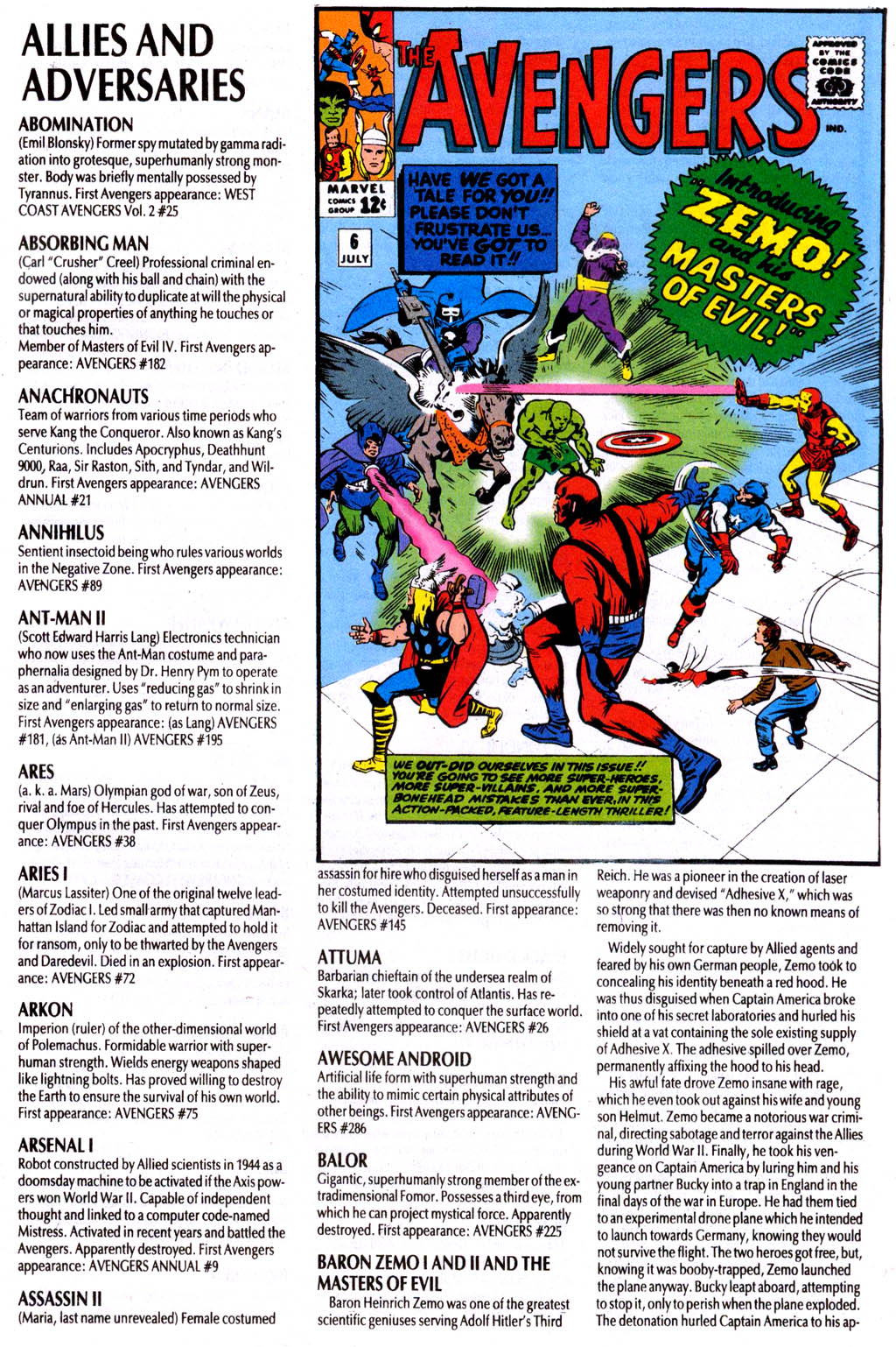 Read online The Avengers Log comic -  Issue # Full - 31