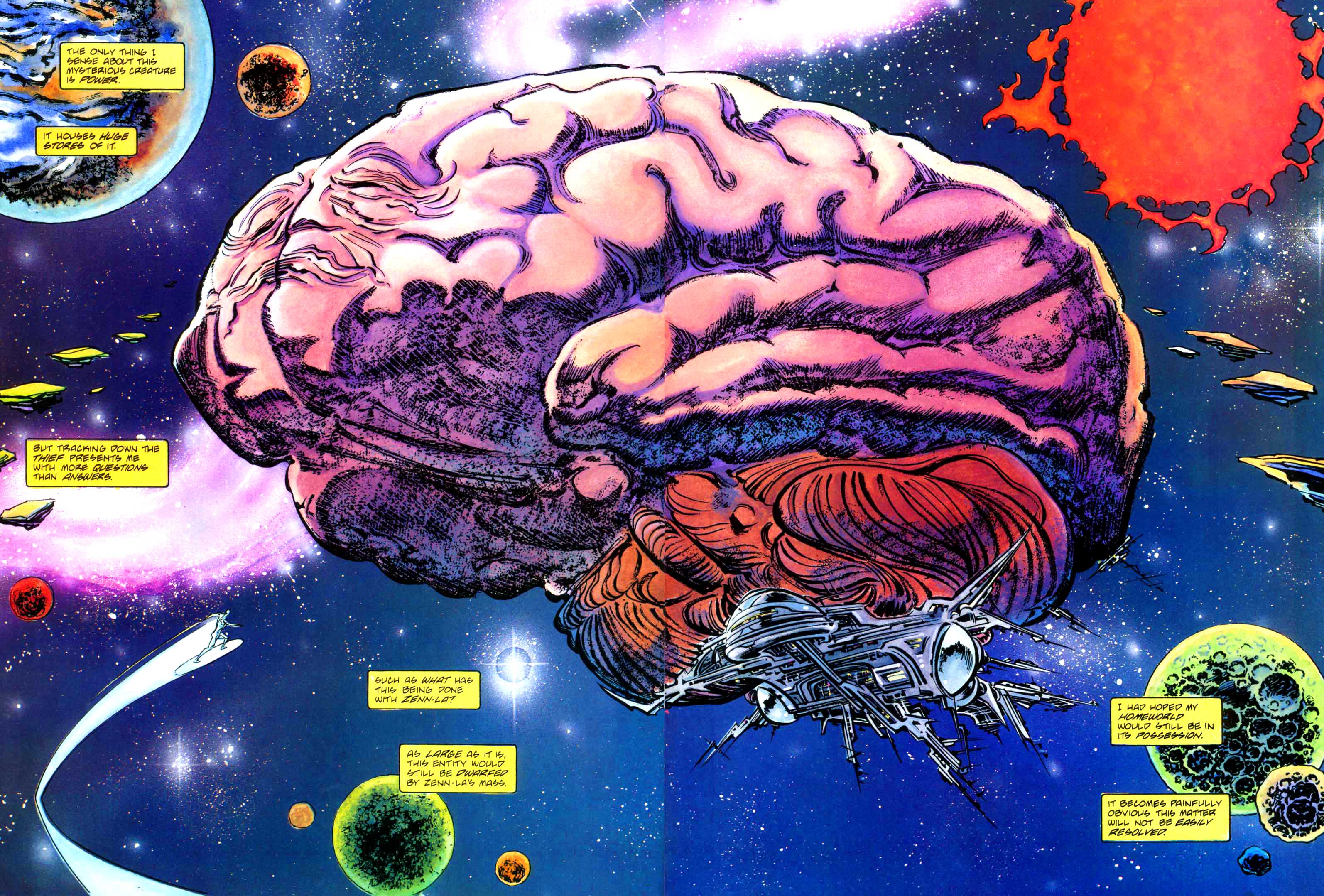 Read online Marvel Graphic Novel comic -  Issue #71 - Silver Surfer - Homecoming - 12