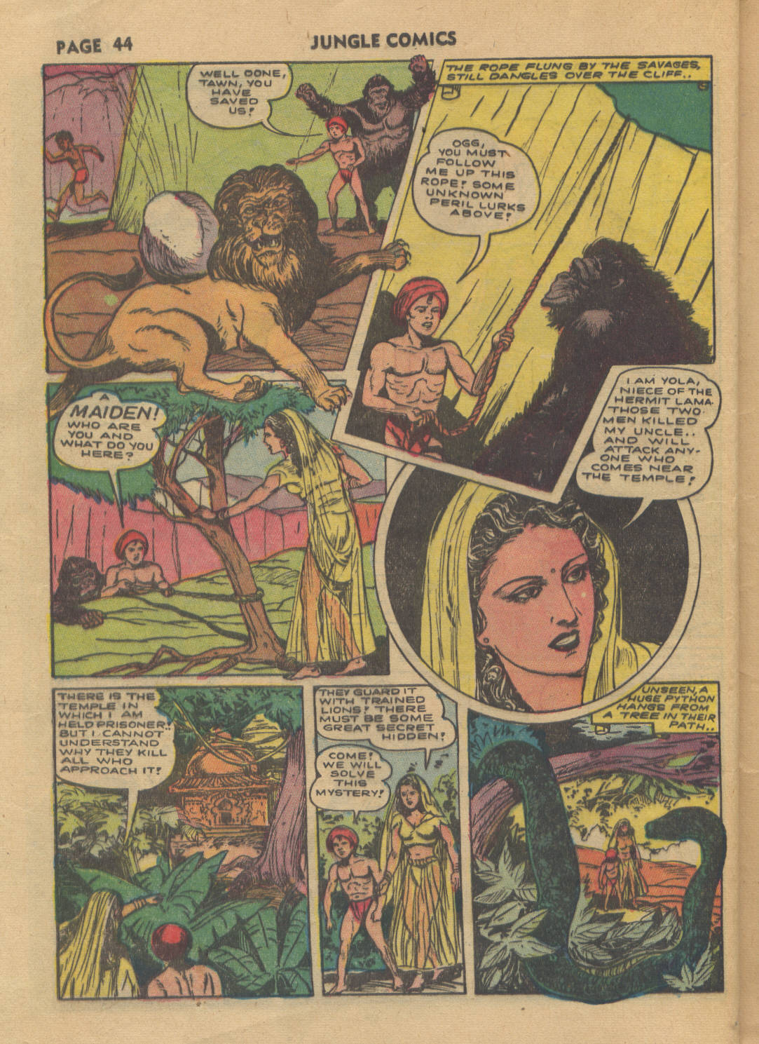 Read online Jungle Comics comic -  Issue #34 - 46
