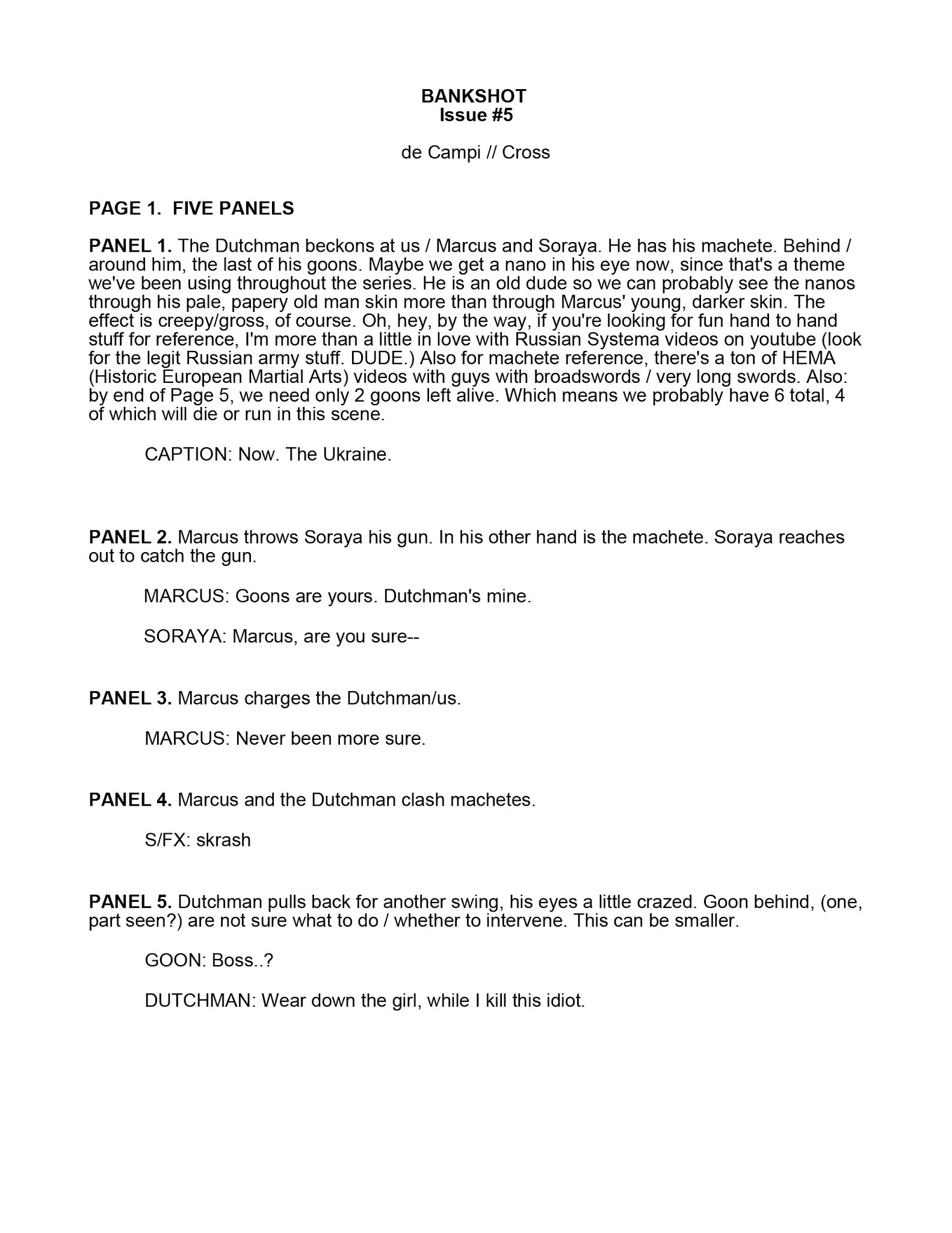 Read online Bankshot comic -  Issue #5 - 1