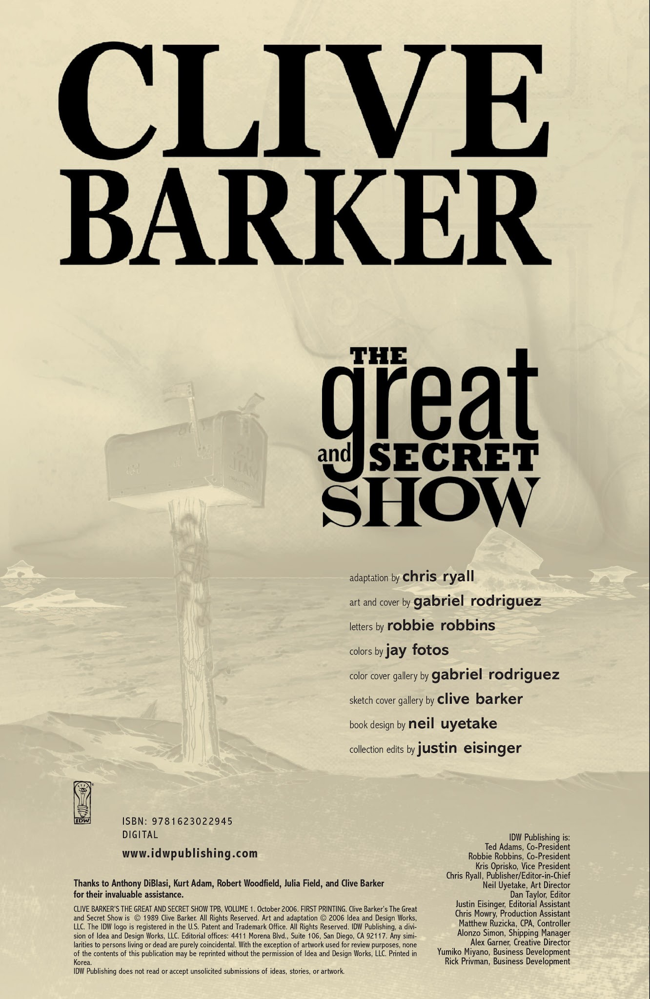 Read online Clive Barker's The Great And Secret Show comic -  Issue # TPB 1 - 3