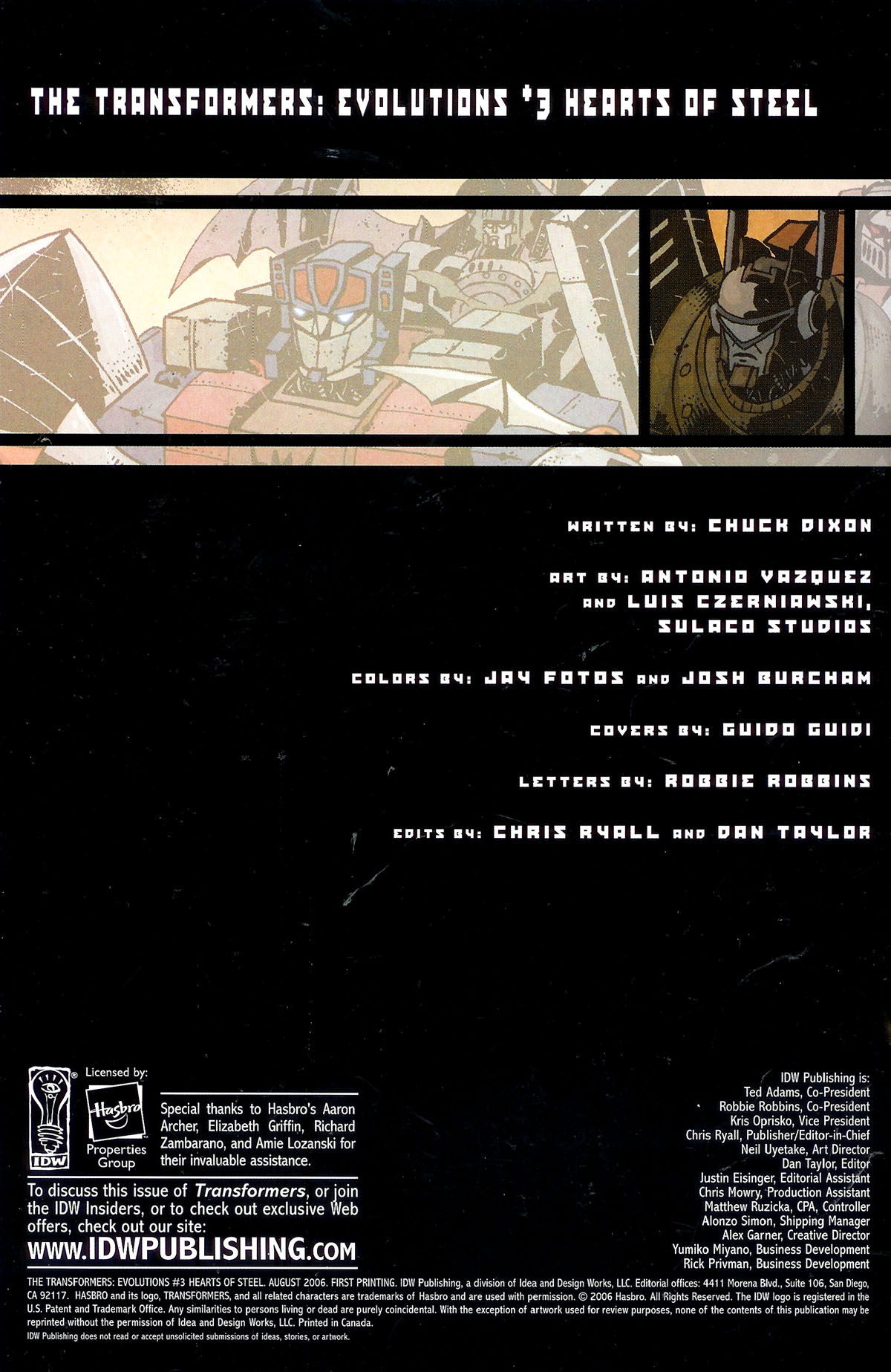 Read online The Transformers: Evolutions comic -  Issue #3 - 3