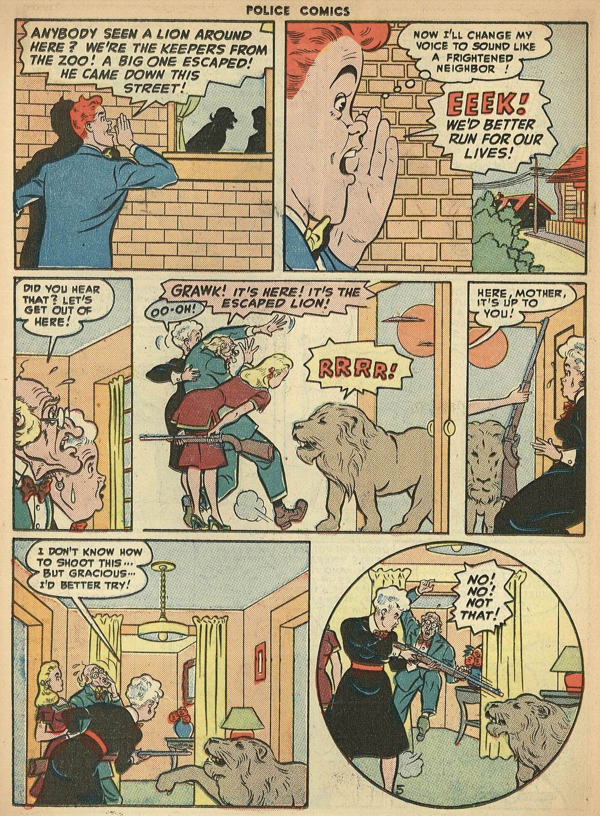 Read online Police Comics comic -  Issue #67 - 22