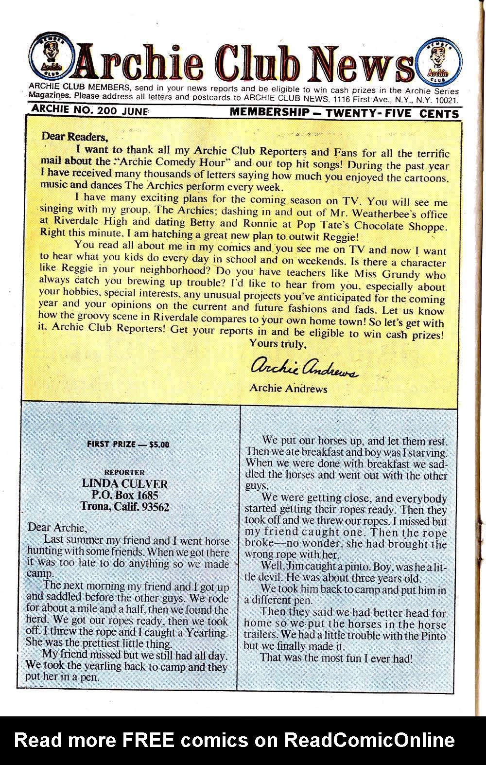 Read online Archie (1960) comic -  Issue #200 - 10