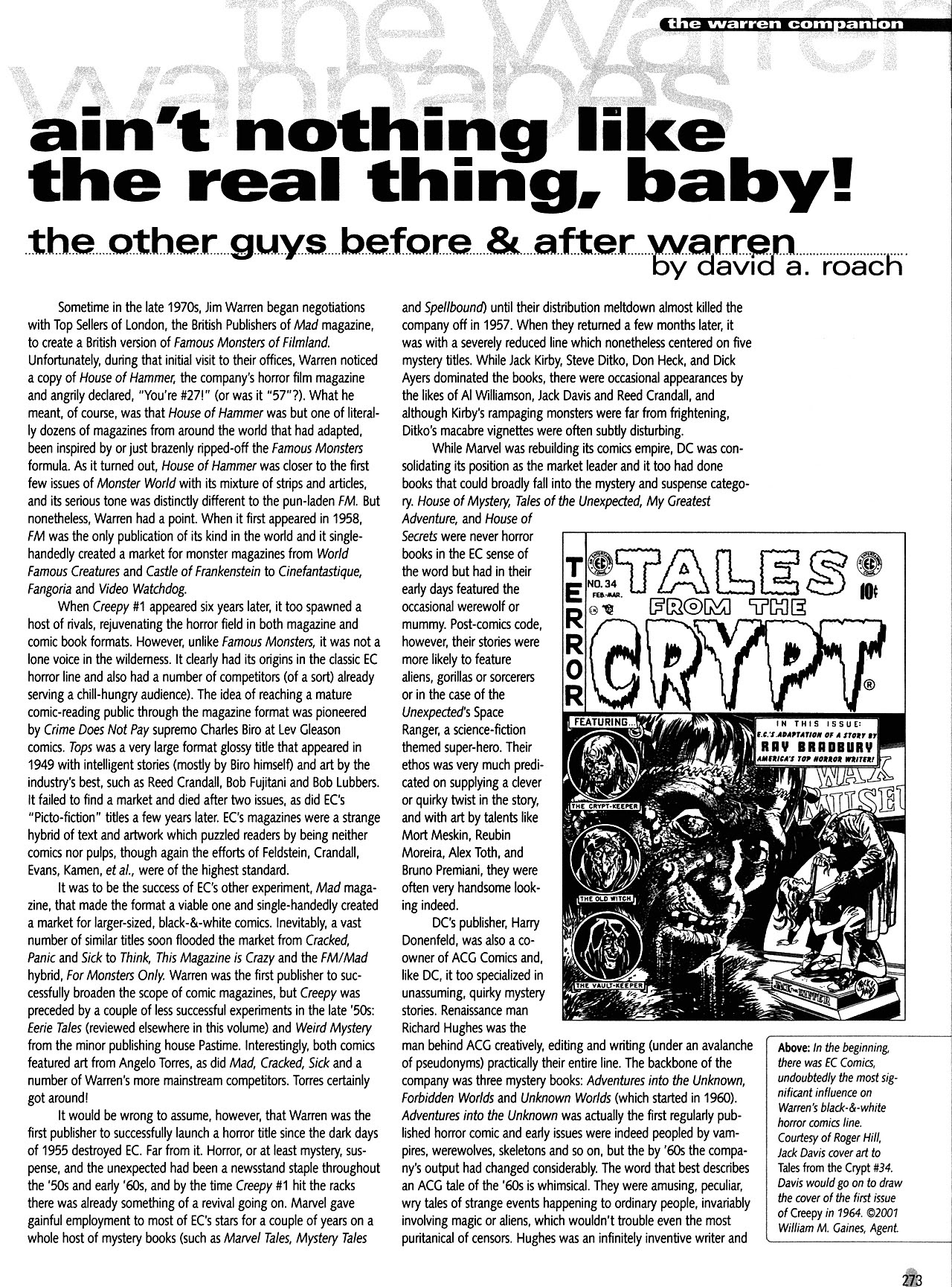 Read online Warren Companion comic -  Issue # TPB (Part 3) - 67