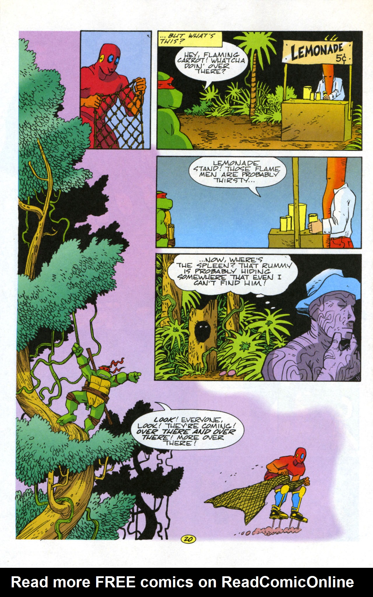 Read online Teenage Mutant Ninja Turtles/Flaming Carrot Crossover comic -  Issue #2 - 22