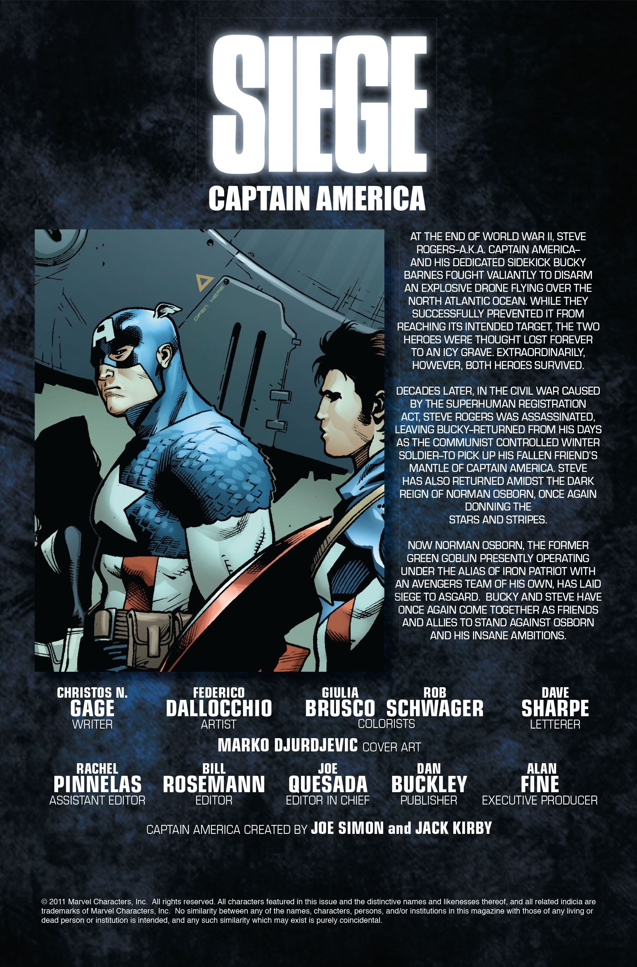 Read online Siege: Captain America comic -  Issue # Full - 2