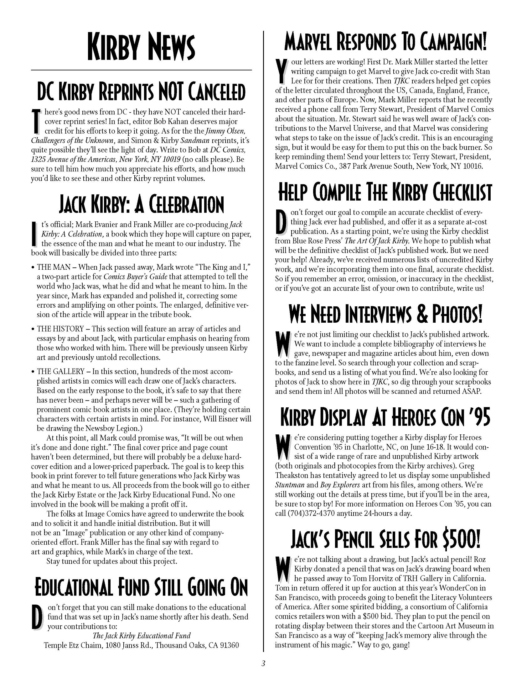 Read online The Jack Kirby Collector comic -  Issue #5 - 3