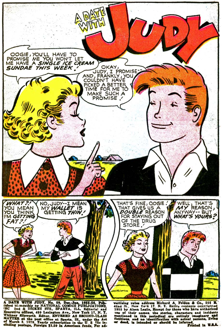 Read online A Date with Judy comic -  Issue #50 - 3