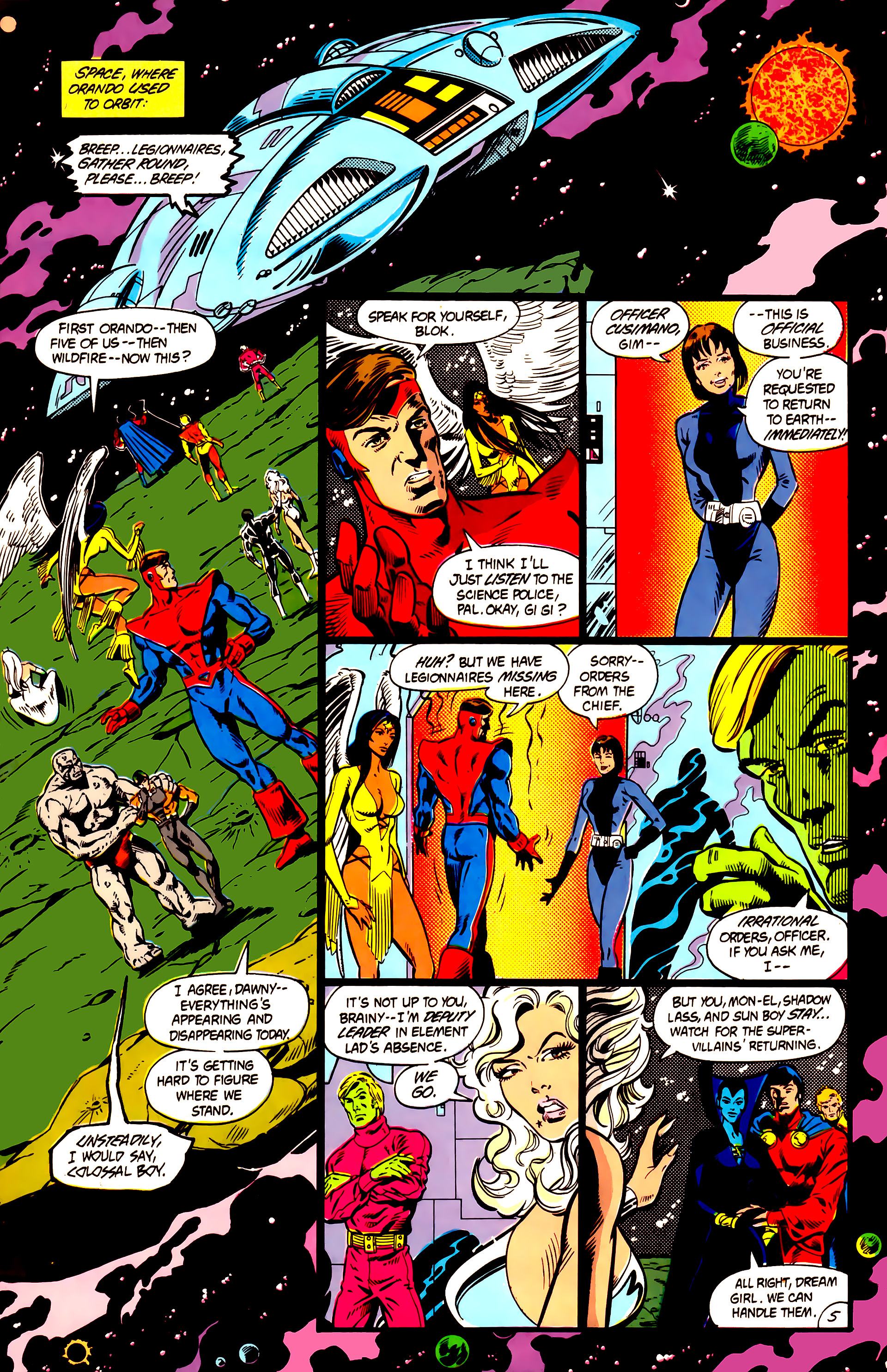 Read online Legion of Super-Heroes (1984) comic -  Issue #5 - 7