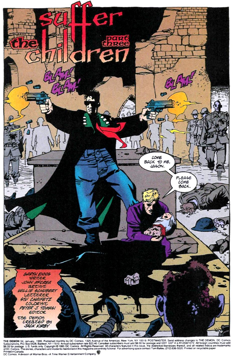 Read online The Demon (1990) comic -  Issue #54 - 2