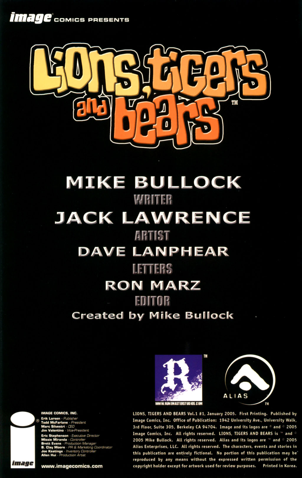 Read online Lions, Tigers and Bears comic -  Issue #1 - 2