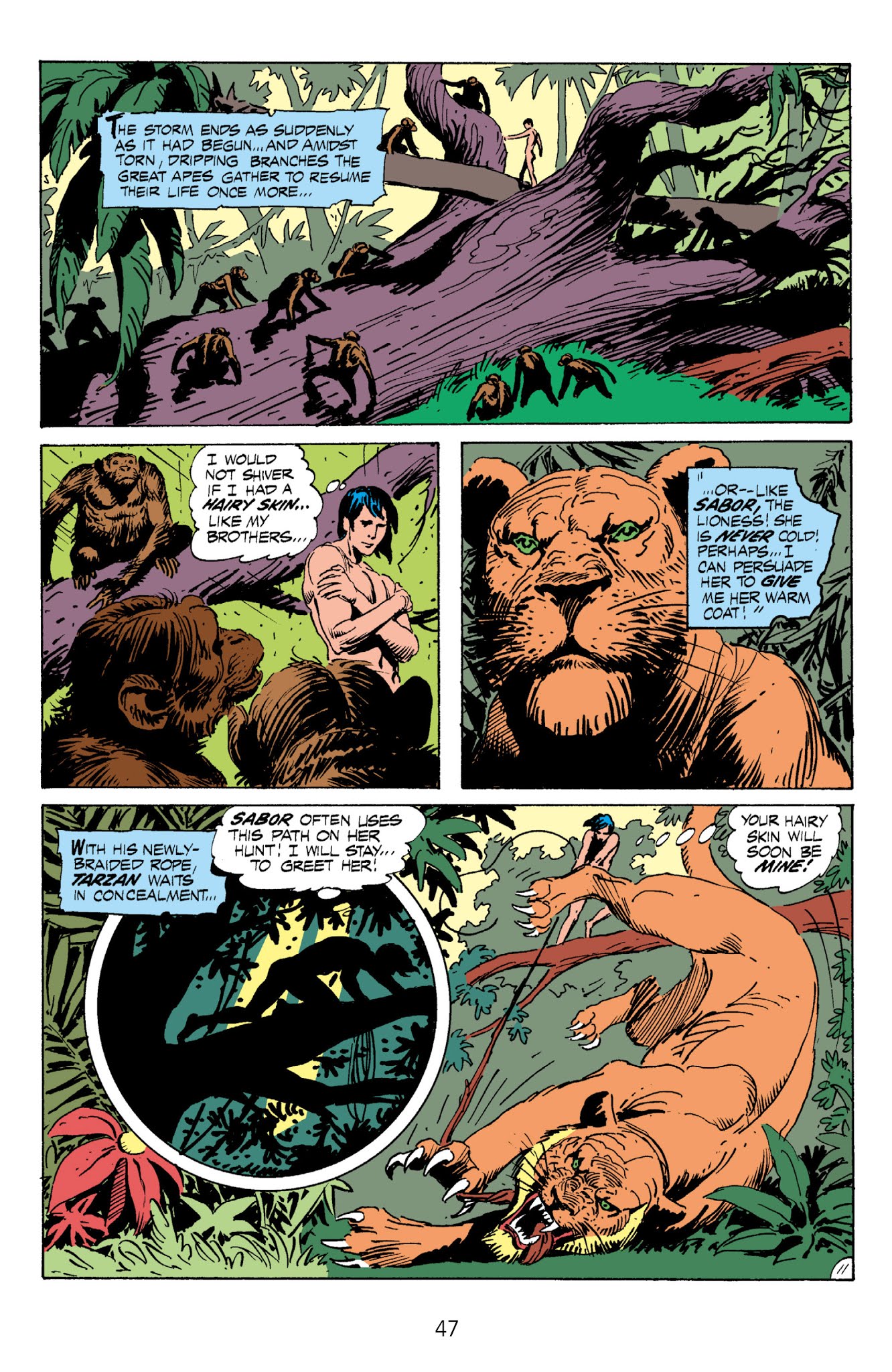Read online Edgar Rice Burroughs' Tarzan The Joe Kubert Years comic -  Issue # TPB 1 (Part 1) - 48