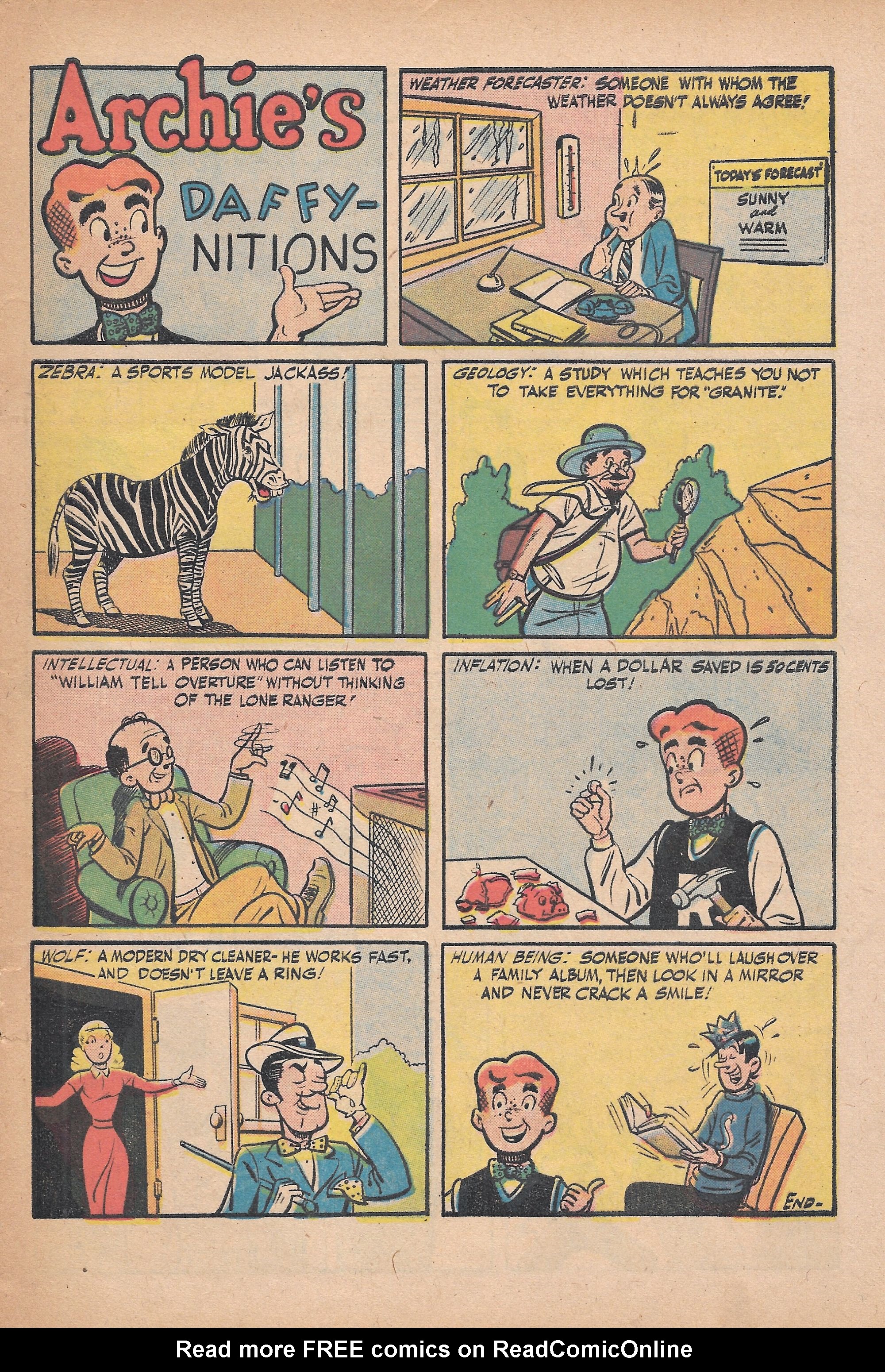 Read online Archie's Joke Book Magazine comic -  Issue #38 - 17