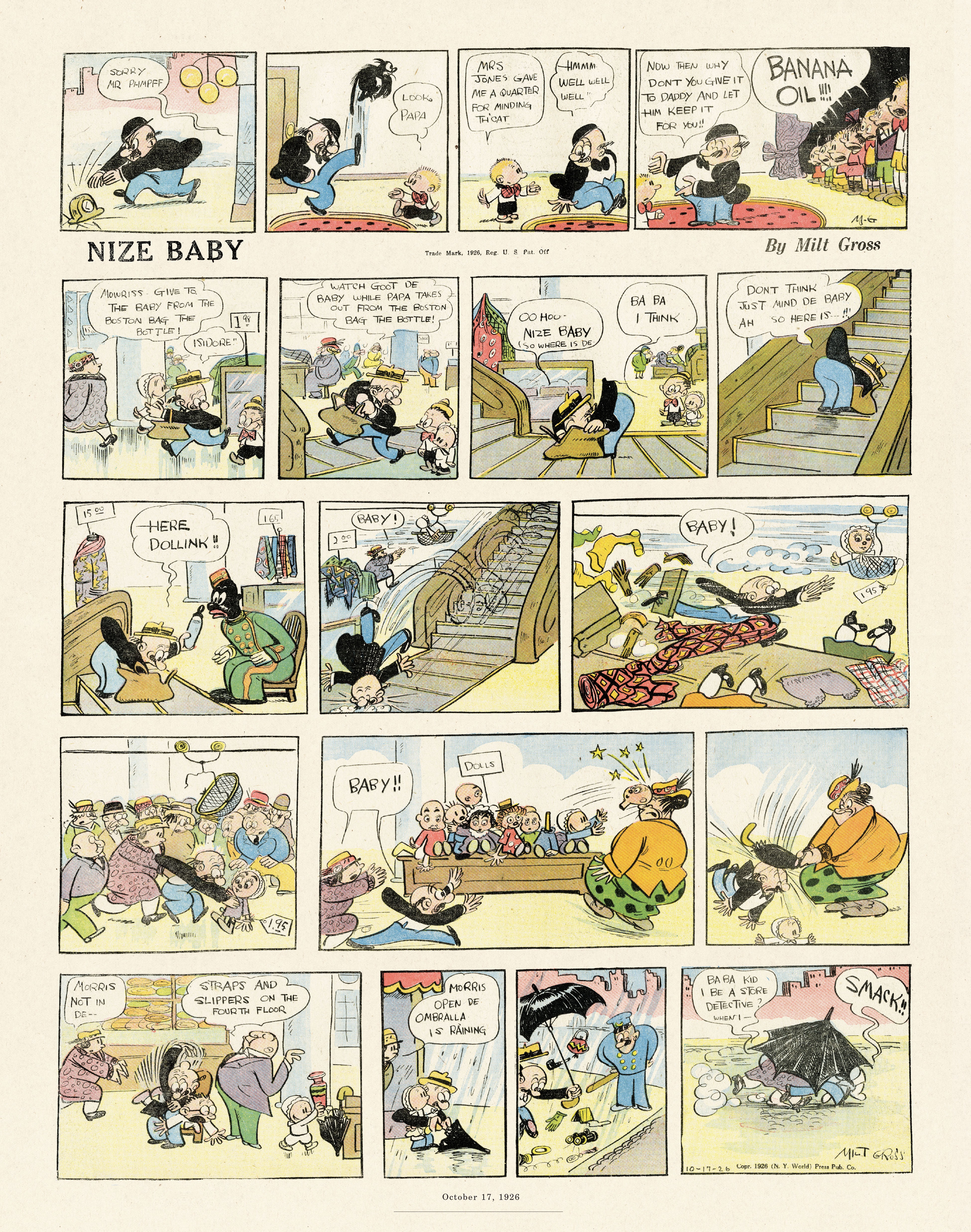 Read online Gross Exaggerations: The Meshuga Comic Strips of Milt Gross comic -  Issue # TPB - 24