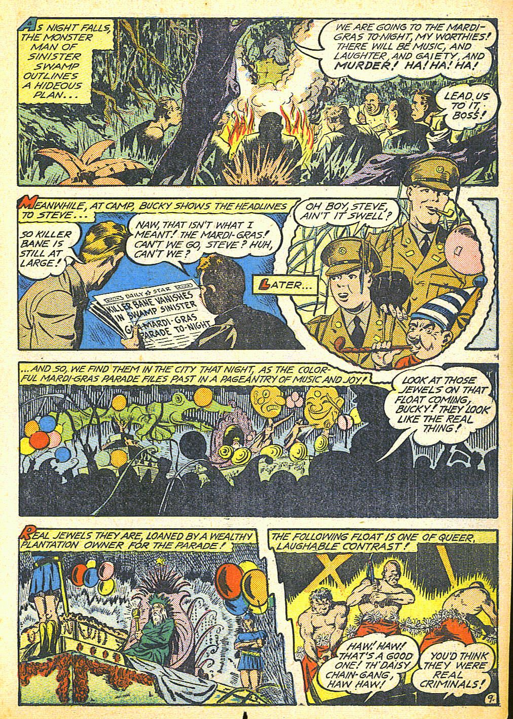 Read online Captain America Comics comic -  Issue #23 - 35