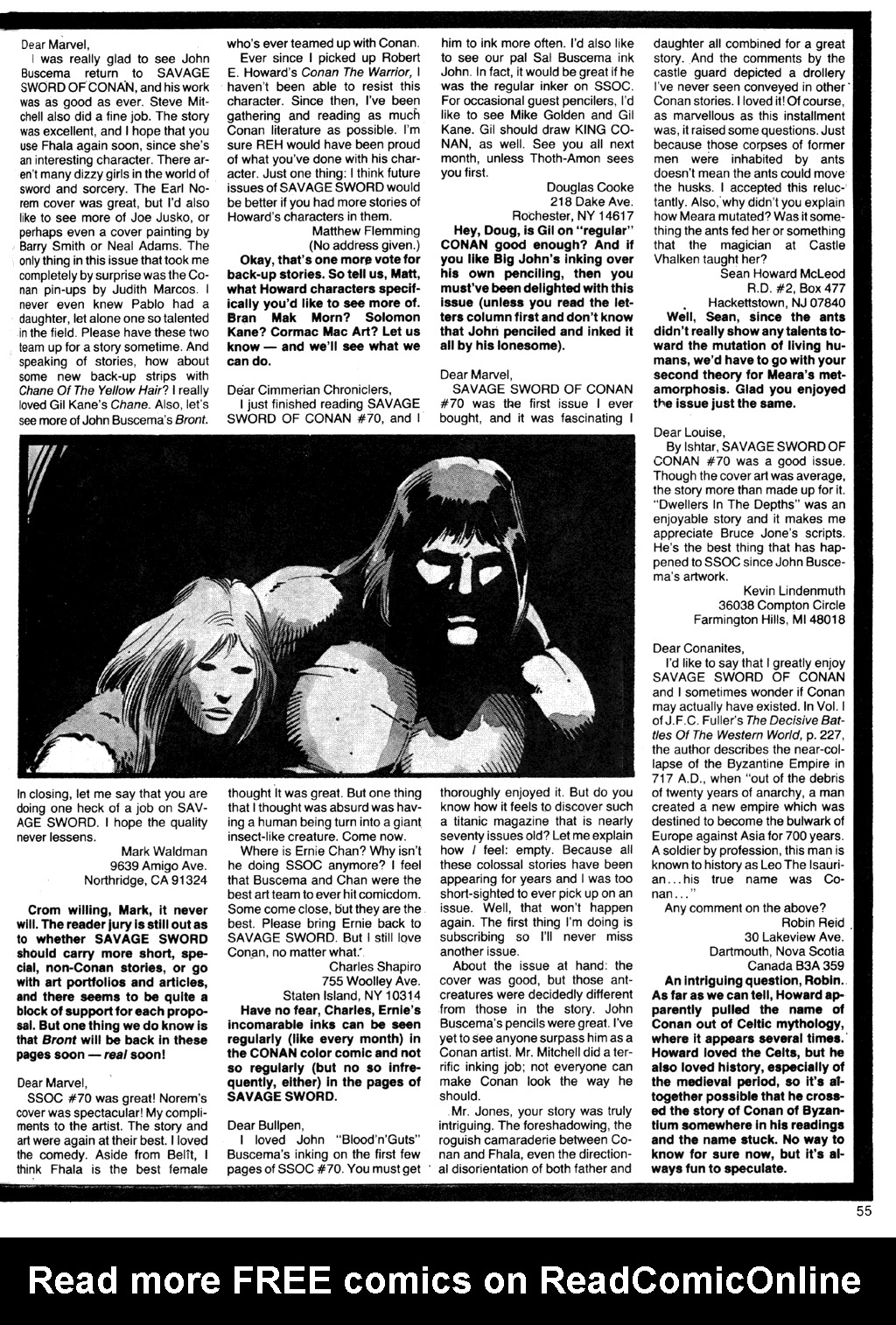 Read online The Savage Sword Of Conan comic -  Issue #73 - 55