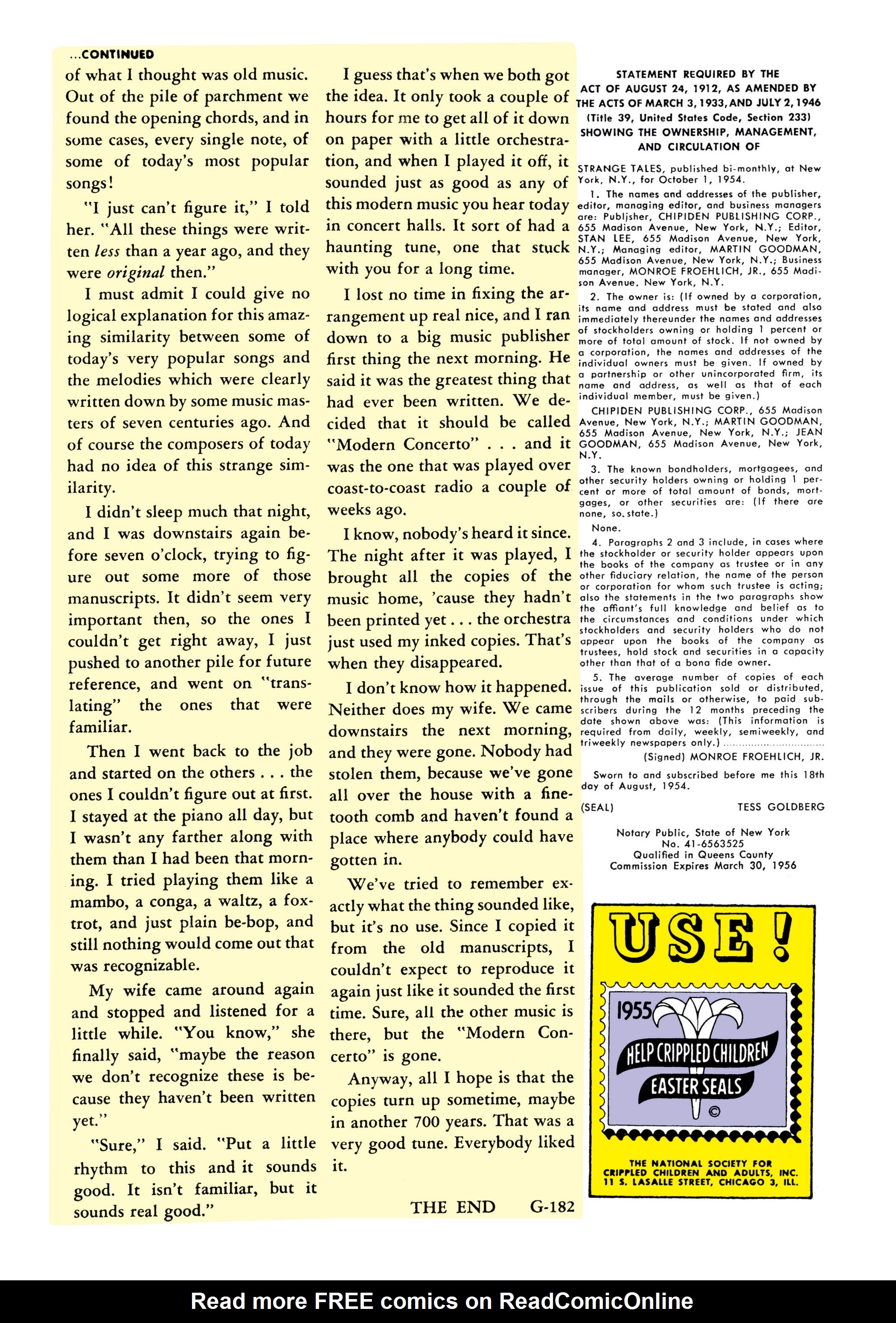Read online Marvel Masterworks: Atlas Era Strange Tales comic -  Issue # TPB 4 (Part 2) - 62