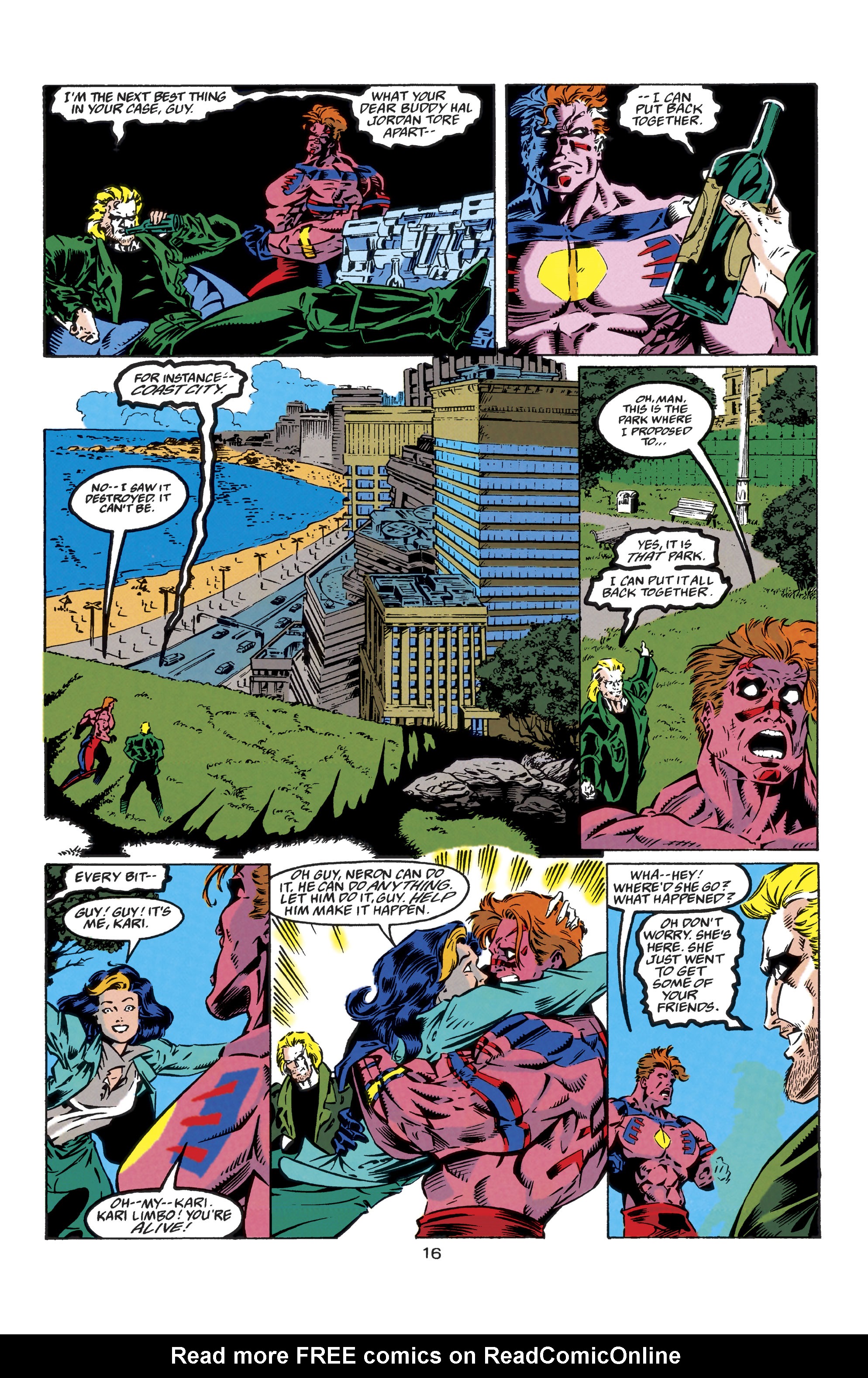 Read online Guy Gardner: Warrior comic -  Issue #37 - 16