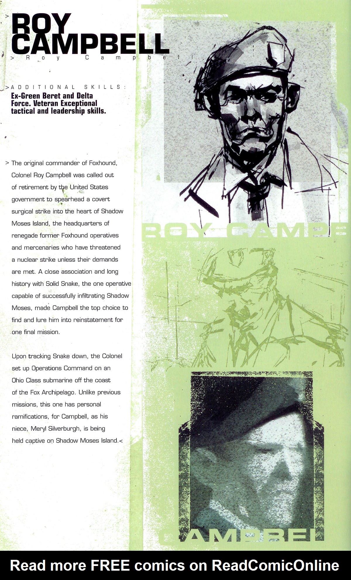 Read online Metal Gear Solid: Sons of Liberty comic -  Issue #0 - 6