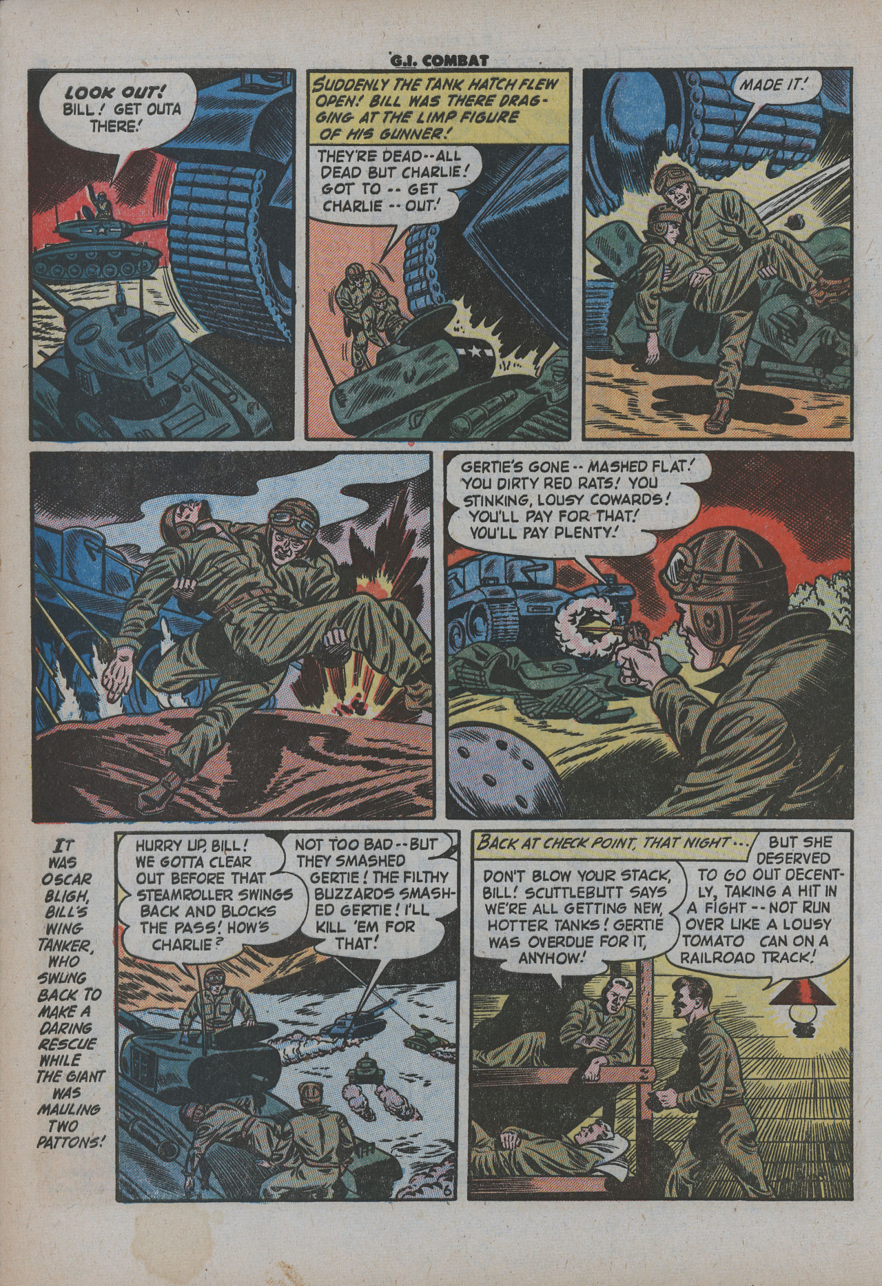 Read online G.I. Combat (1952) comic -  Issue #7 - 9