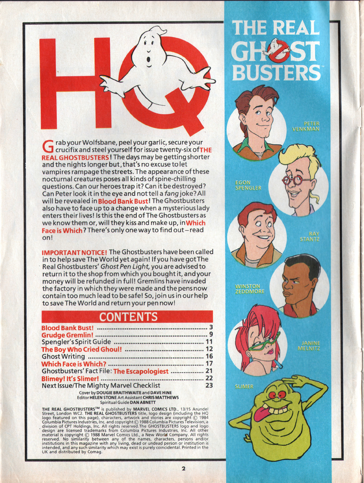 Read online The Real Ghostbusters comic -  Issue #26 - 2