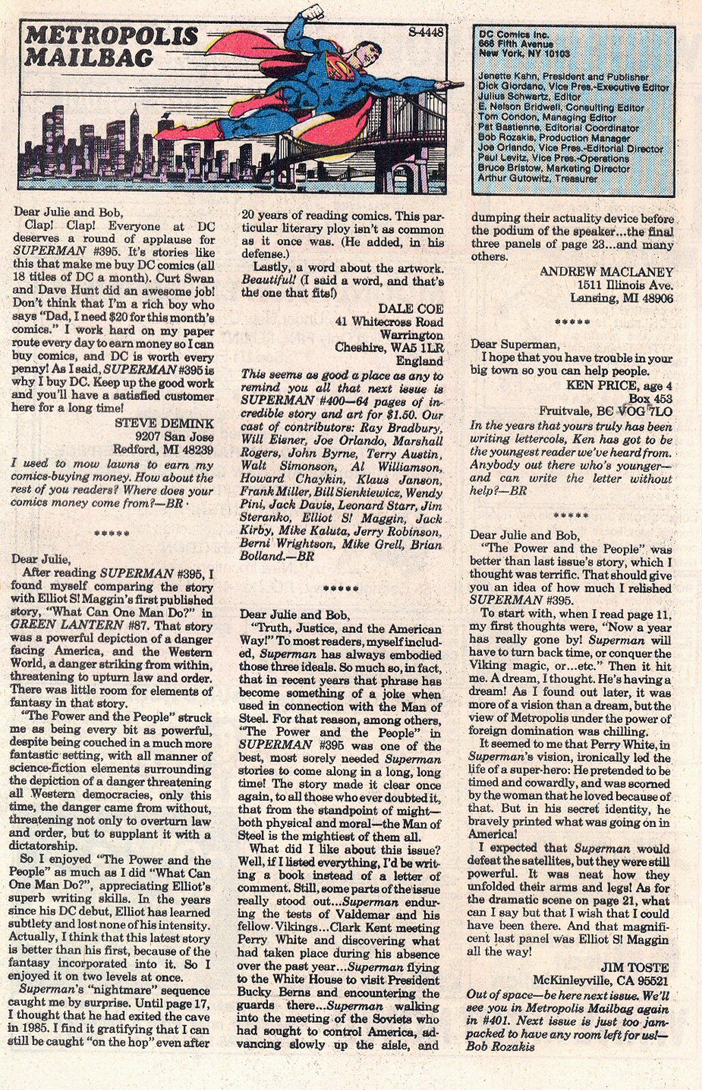 Read online Superman (1939) comic -  Issue #399 - 19