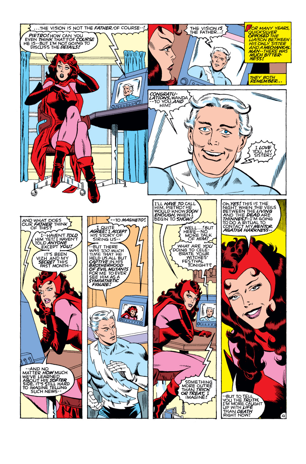 Read online The Vision and the Scarlet Witch (1985) comic -  Issue #5 - 5