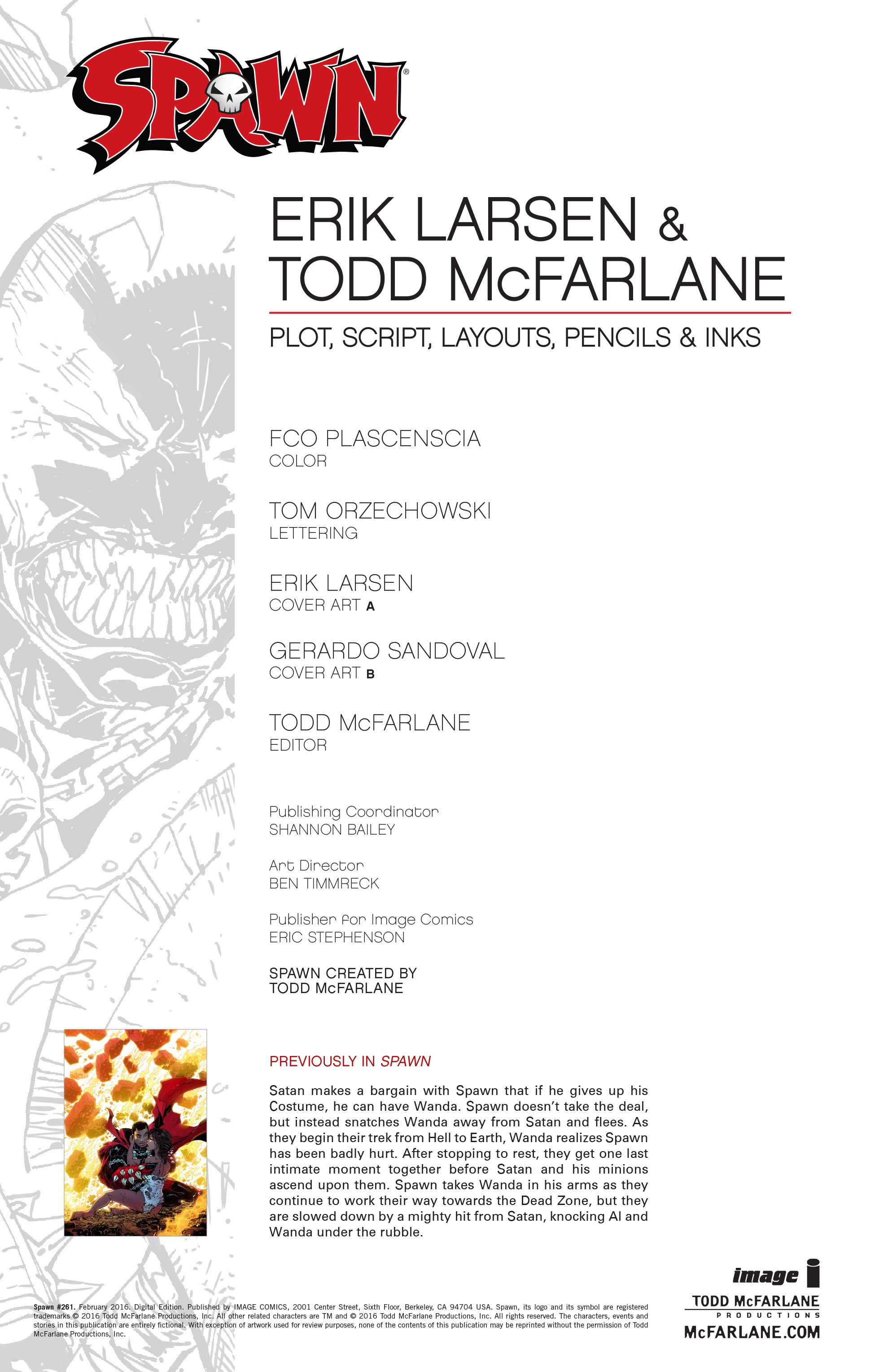 Read online Spawn comic -  Issue #261 - 2