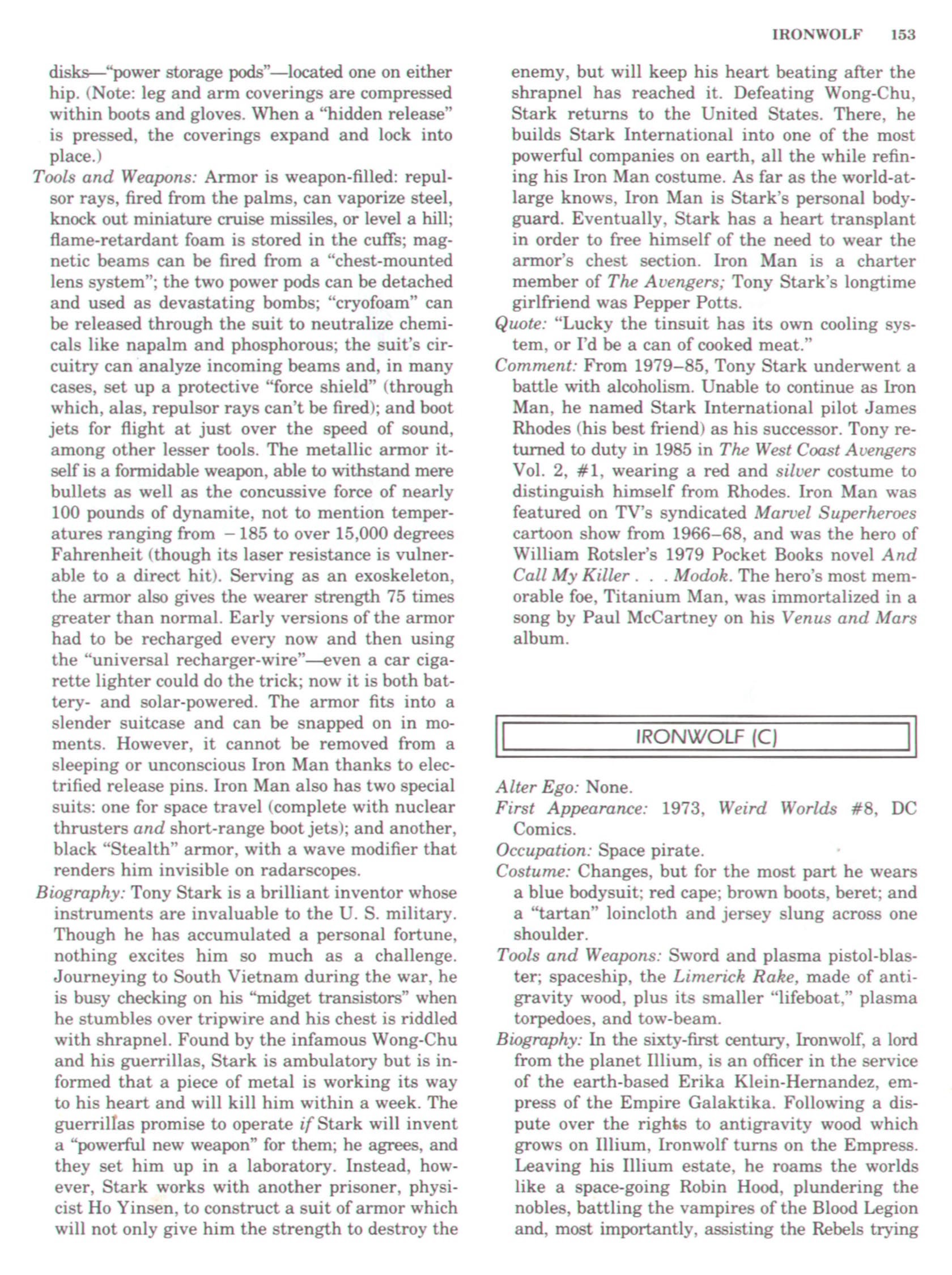 Read online The Encyclopedia of Superheroes comic -  Issue # TPB (Part 2) - 72