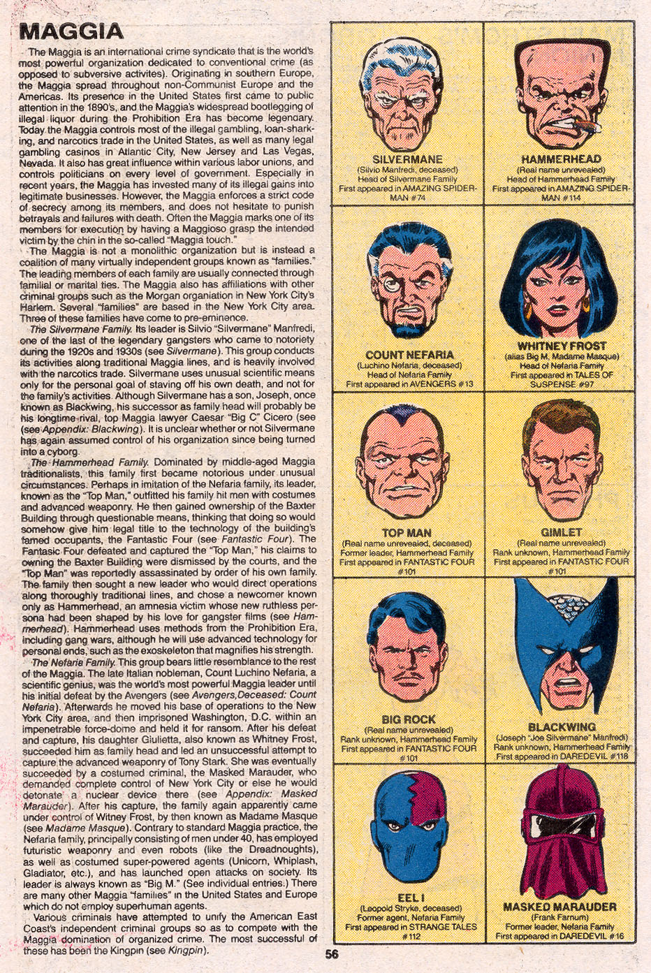 Read online The Official Handbook of the Marvel Universe Deluxe Edition comic -  Issue #7 - 58