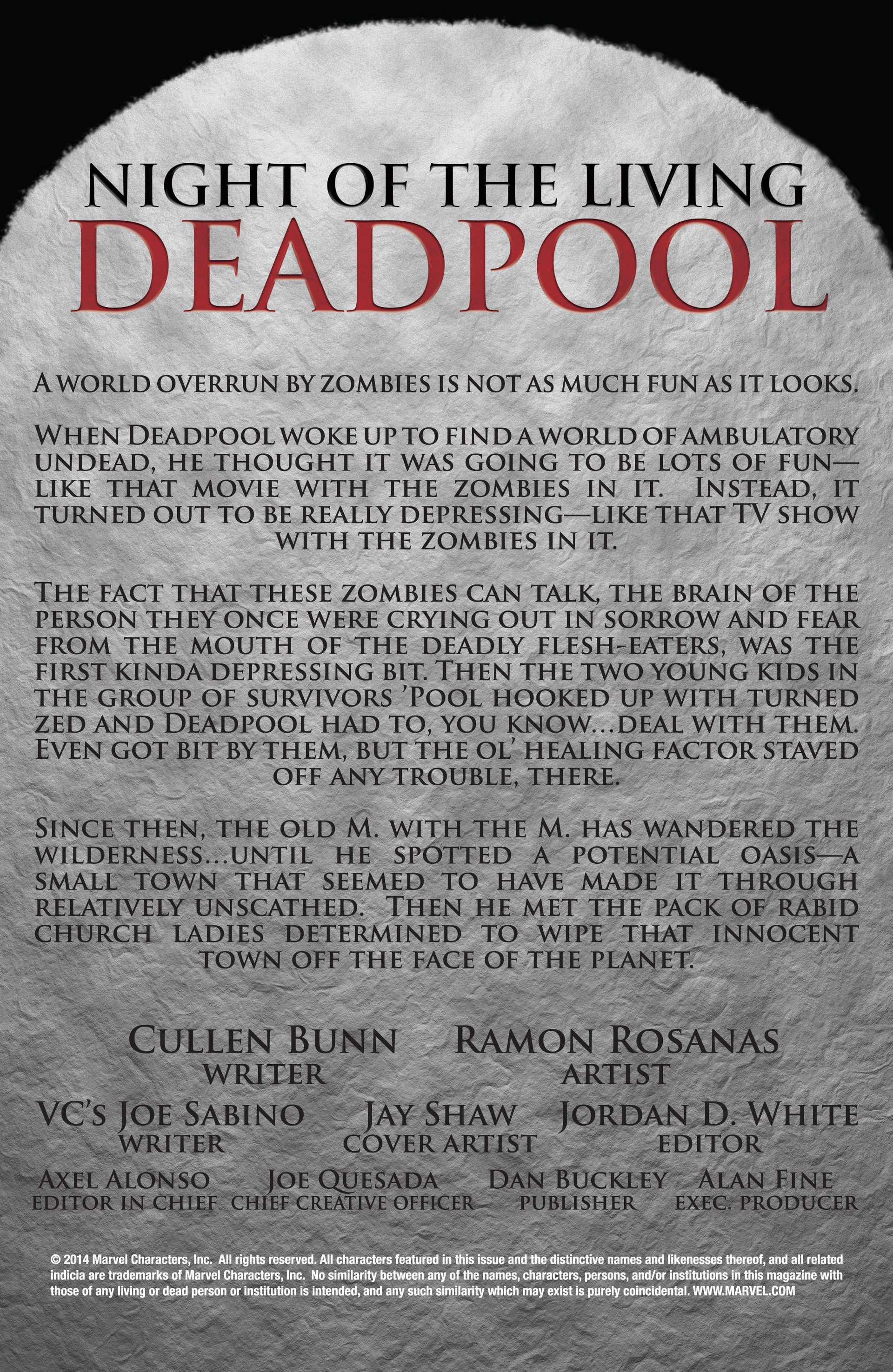 Read online Night of the Living Deadpool comic -  Issue #3 - 2