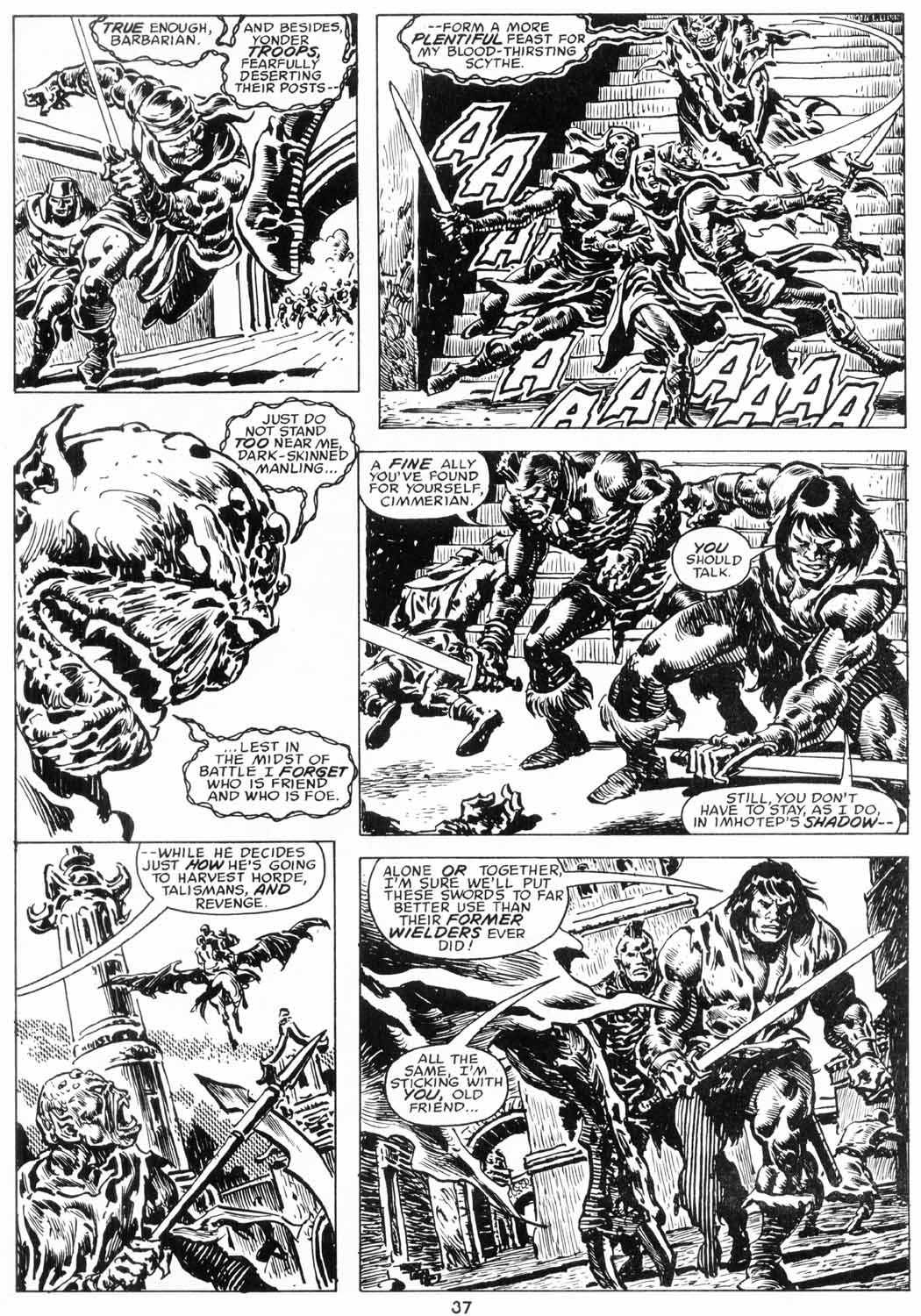 Read online The Savage Sword Of Conan comic -  Issue #206 - 38