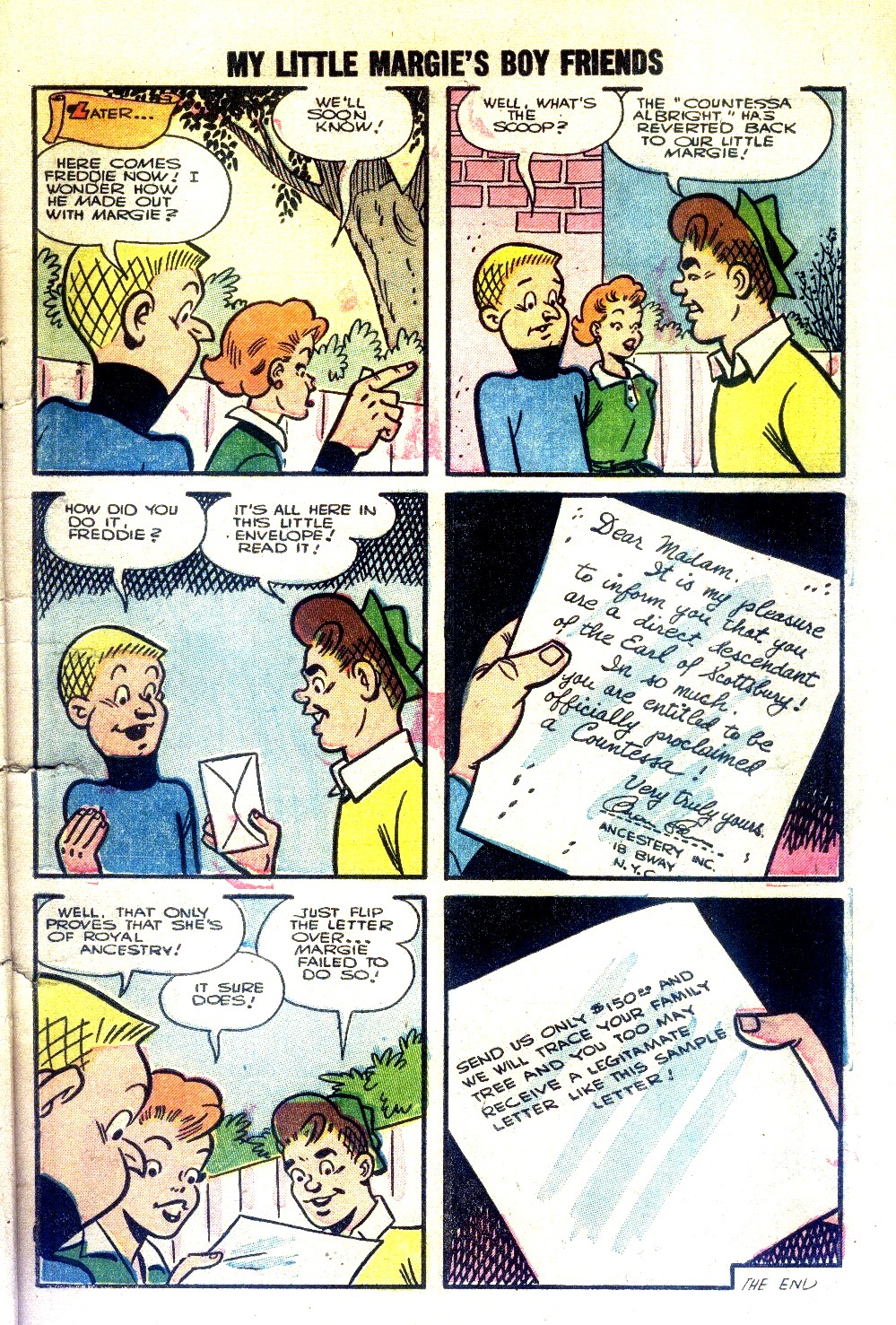 Read online My Little Margie's Boy Friends comic -  Issue #4 - 7